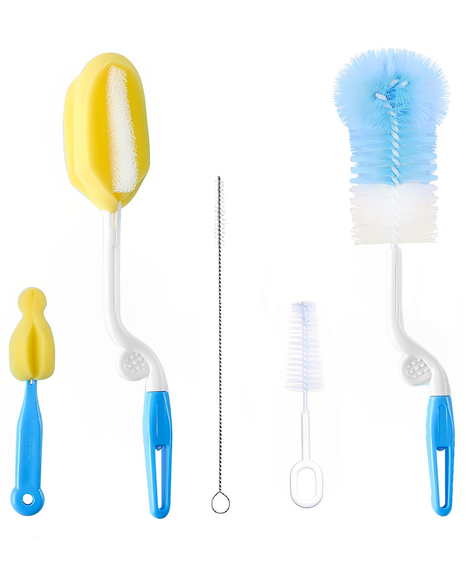 SYGA Bottle Cleaning Brush Set of 5 - Multicolor-picture-15