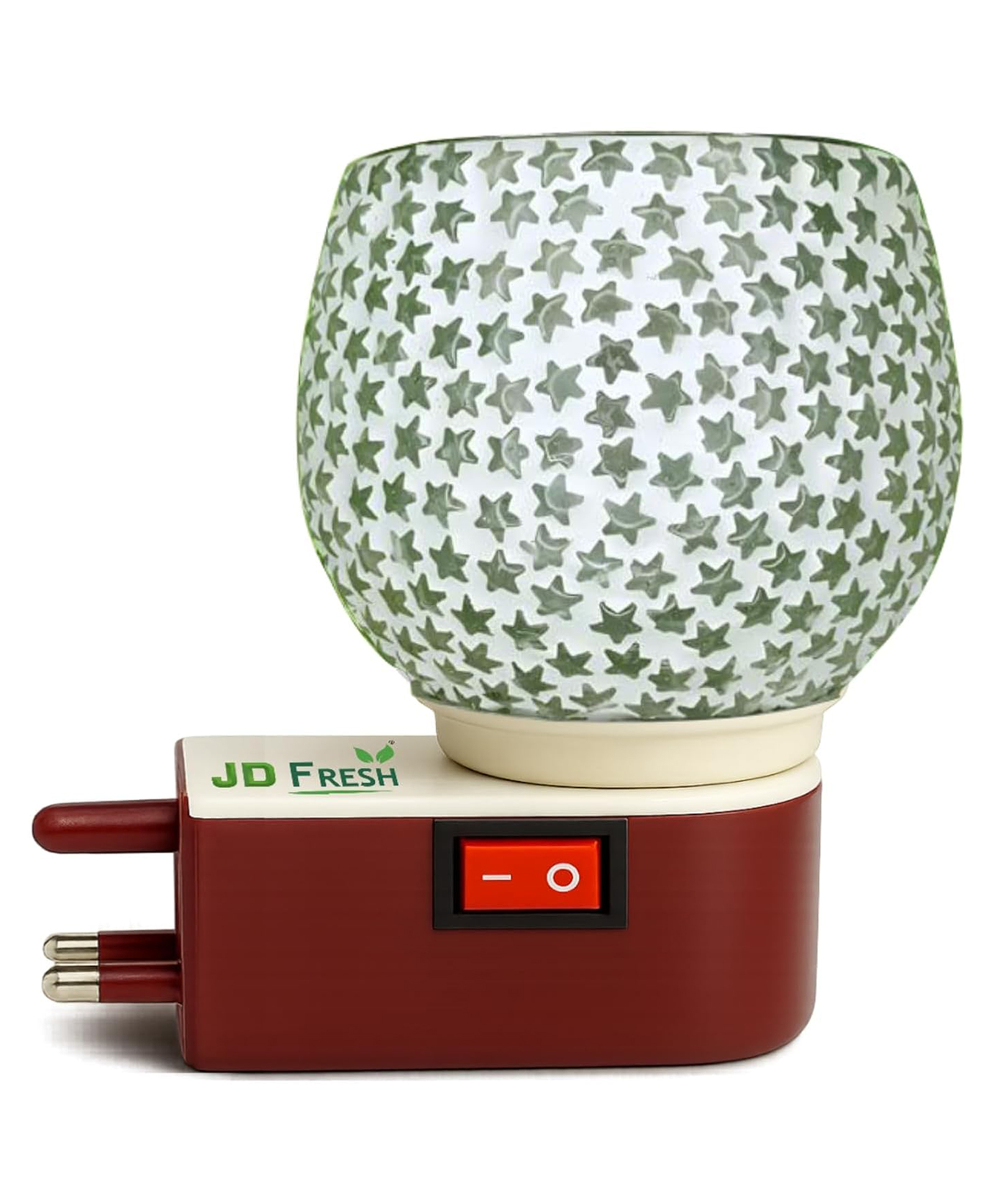 JD FRESH 1 PC Ceramic Kapoor Dani Lamp for Pooja - Grey & White-picture-15