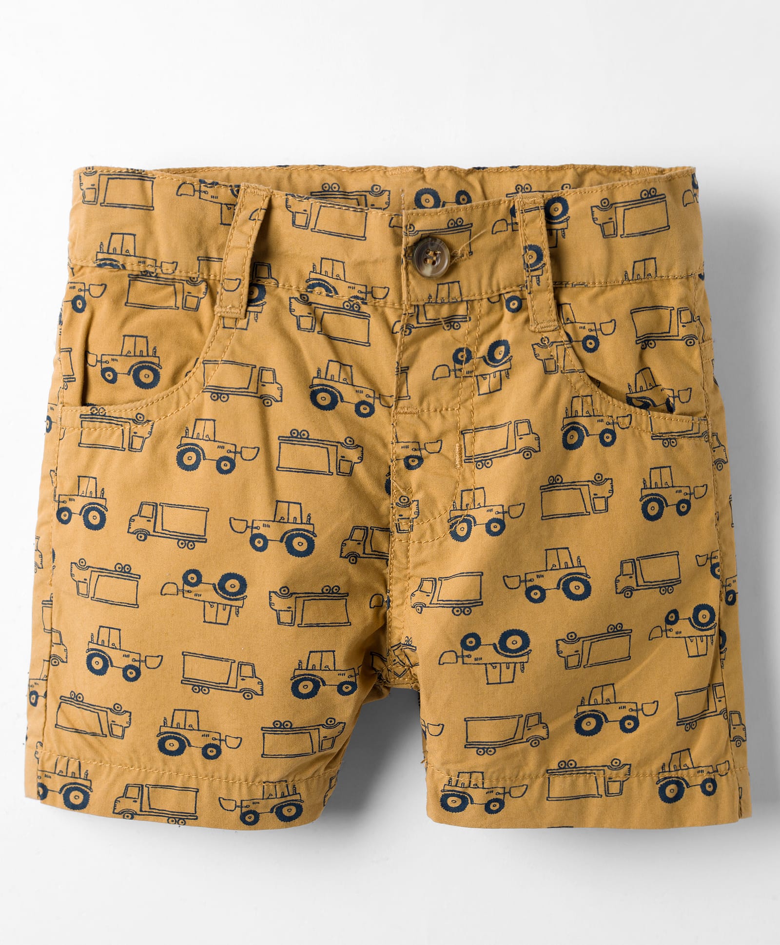 Simply Premium Twill Woven Short With Vehicle Print - Khaki-picture-0