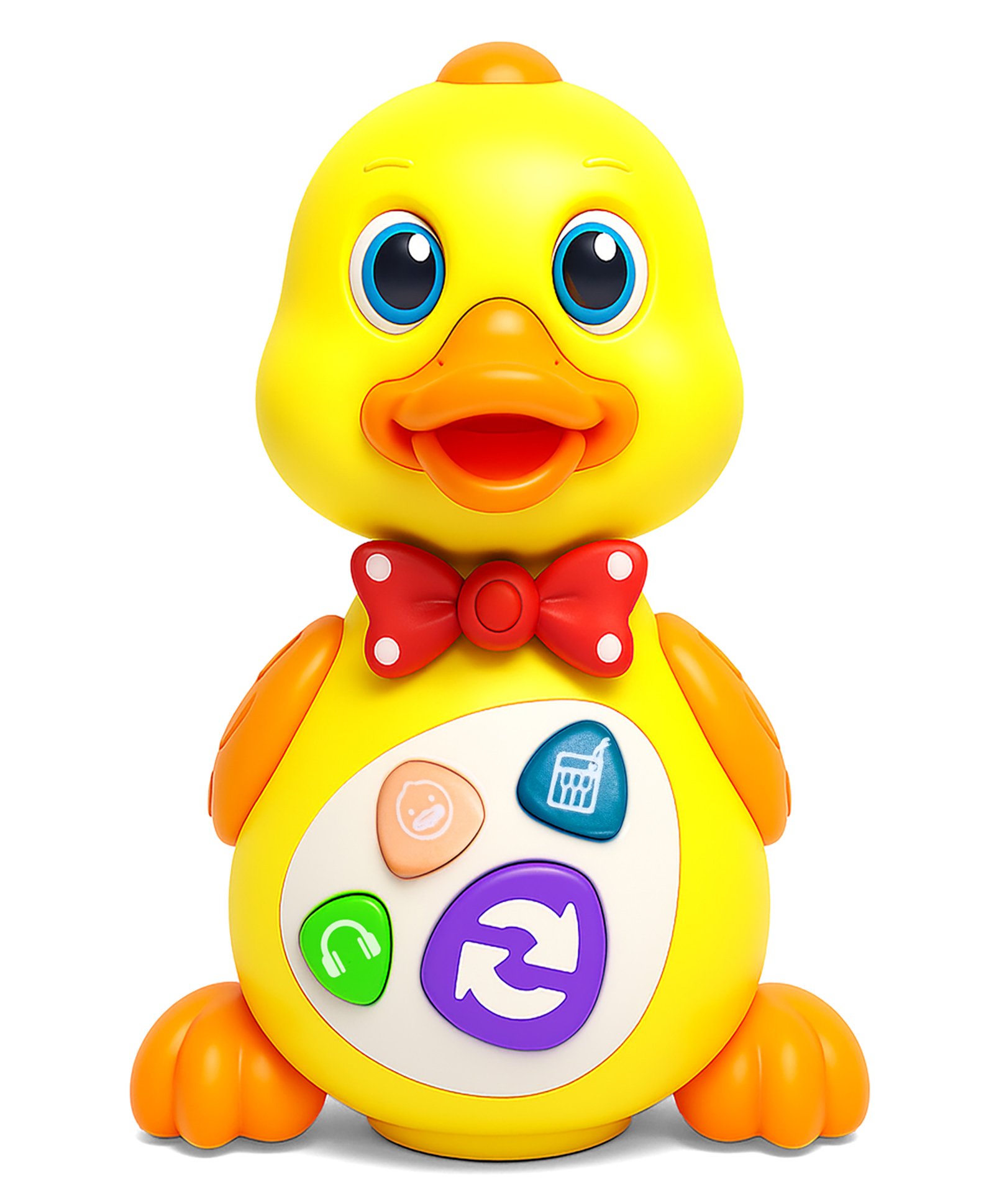 VGRASSP Musical Bump And Go Dancing Duck Toy For Kids With Lights And Music - Battery Operated Duck Toy With Animal Sounds, Poems and 2-Level Volume Control - Color May Vary-picture-17
