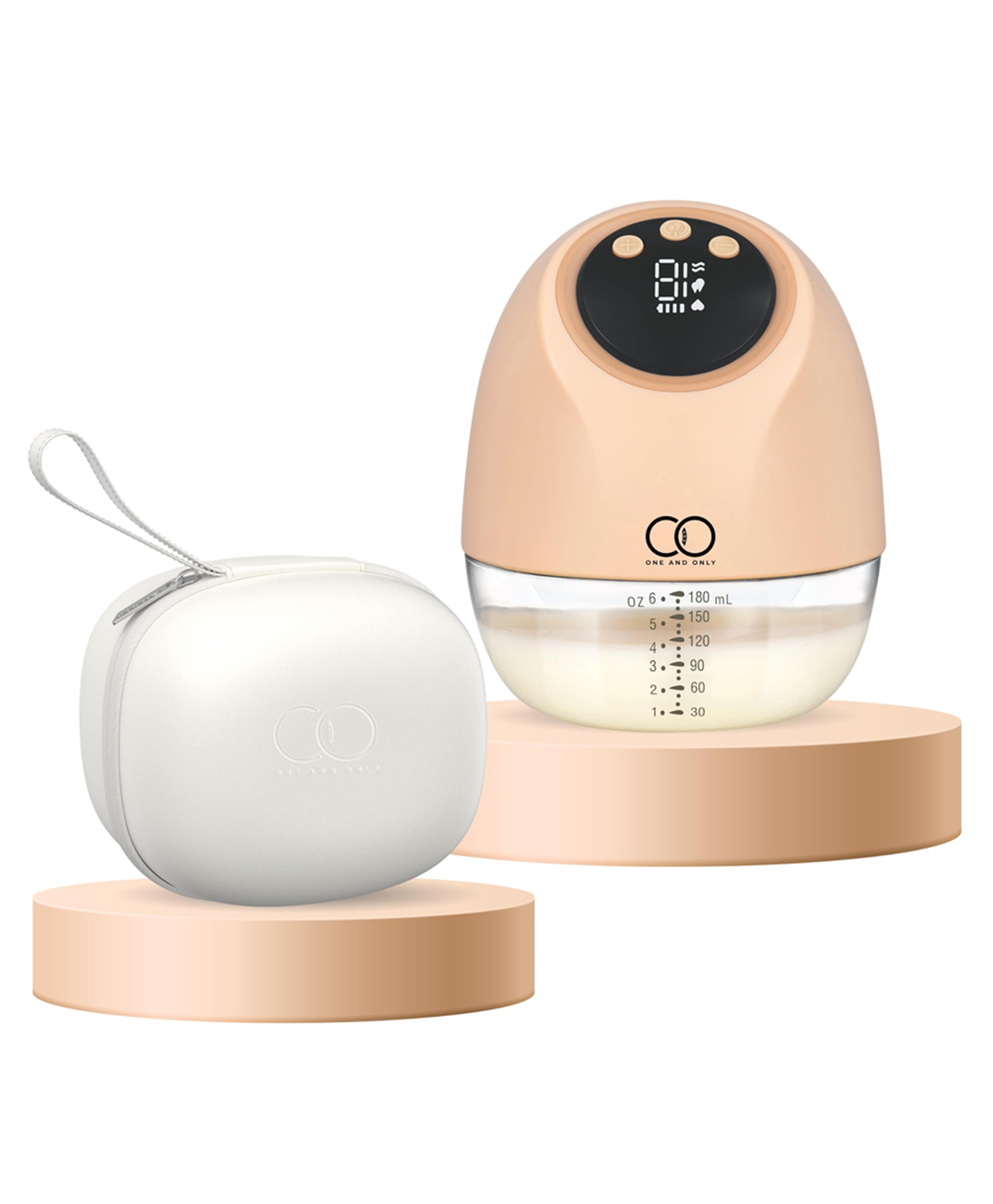 ONE AND ONLY Hands-Free Electric Breast Pump Wearable - Peach-picture-16