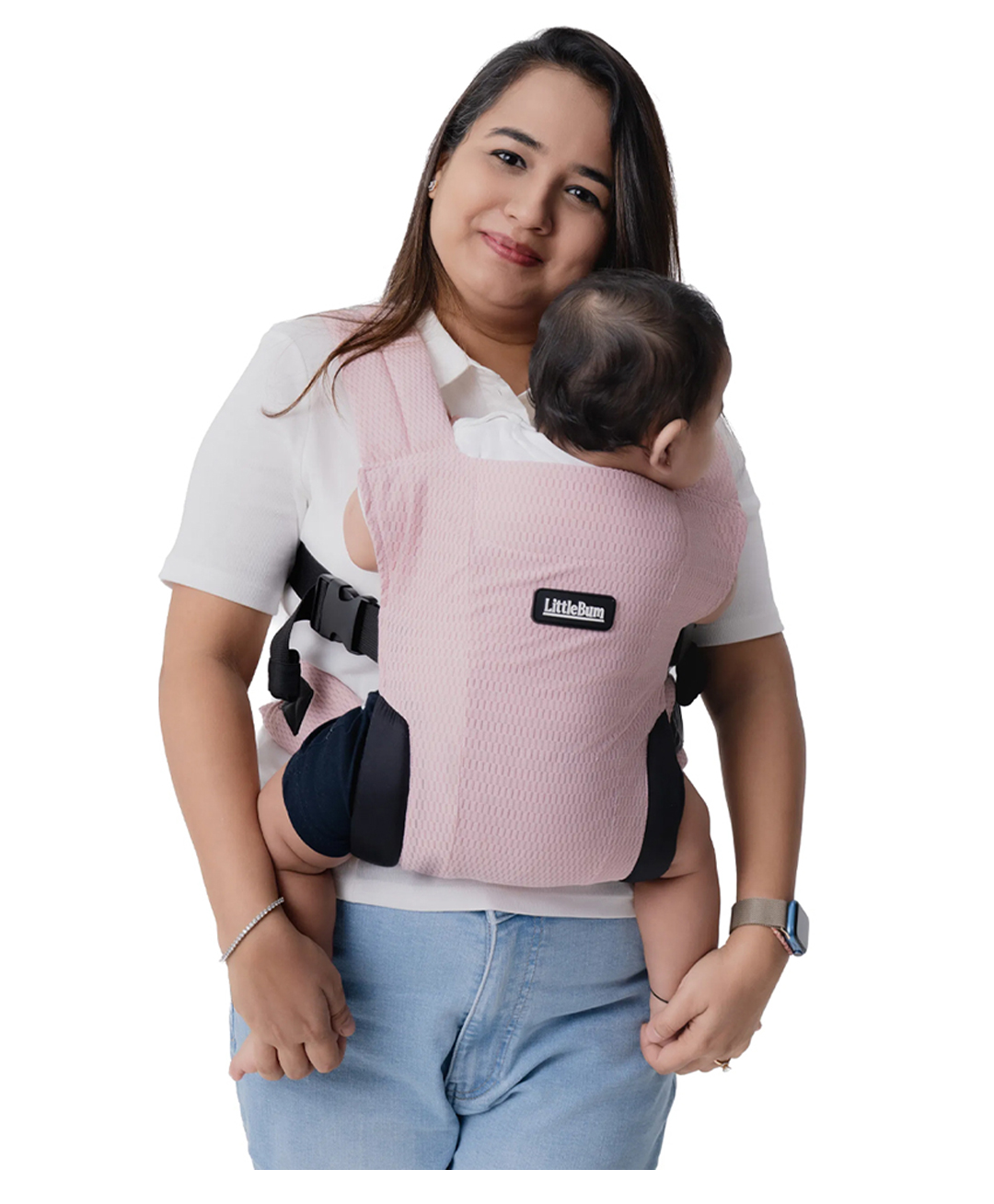 LittleBum baby carrier Lite Dusty Rose-image-4