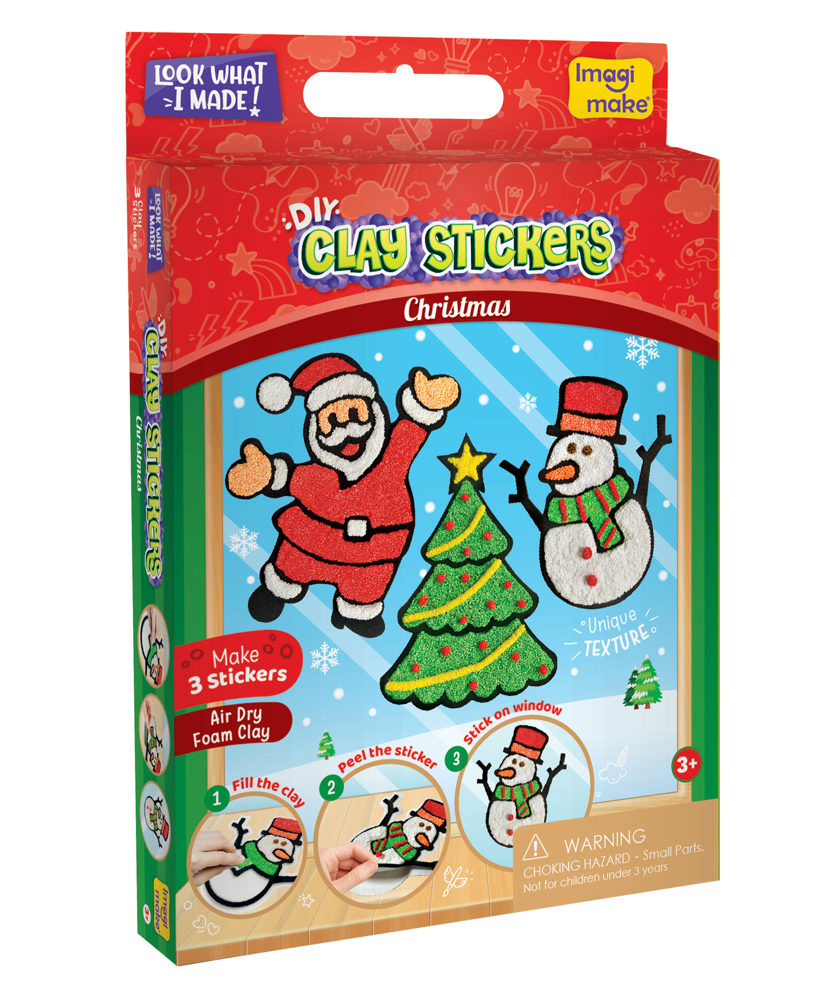 Imagimake DYI Christmas Clay Stickers Kit - Red-picture-29