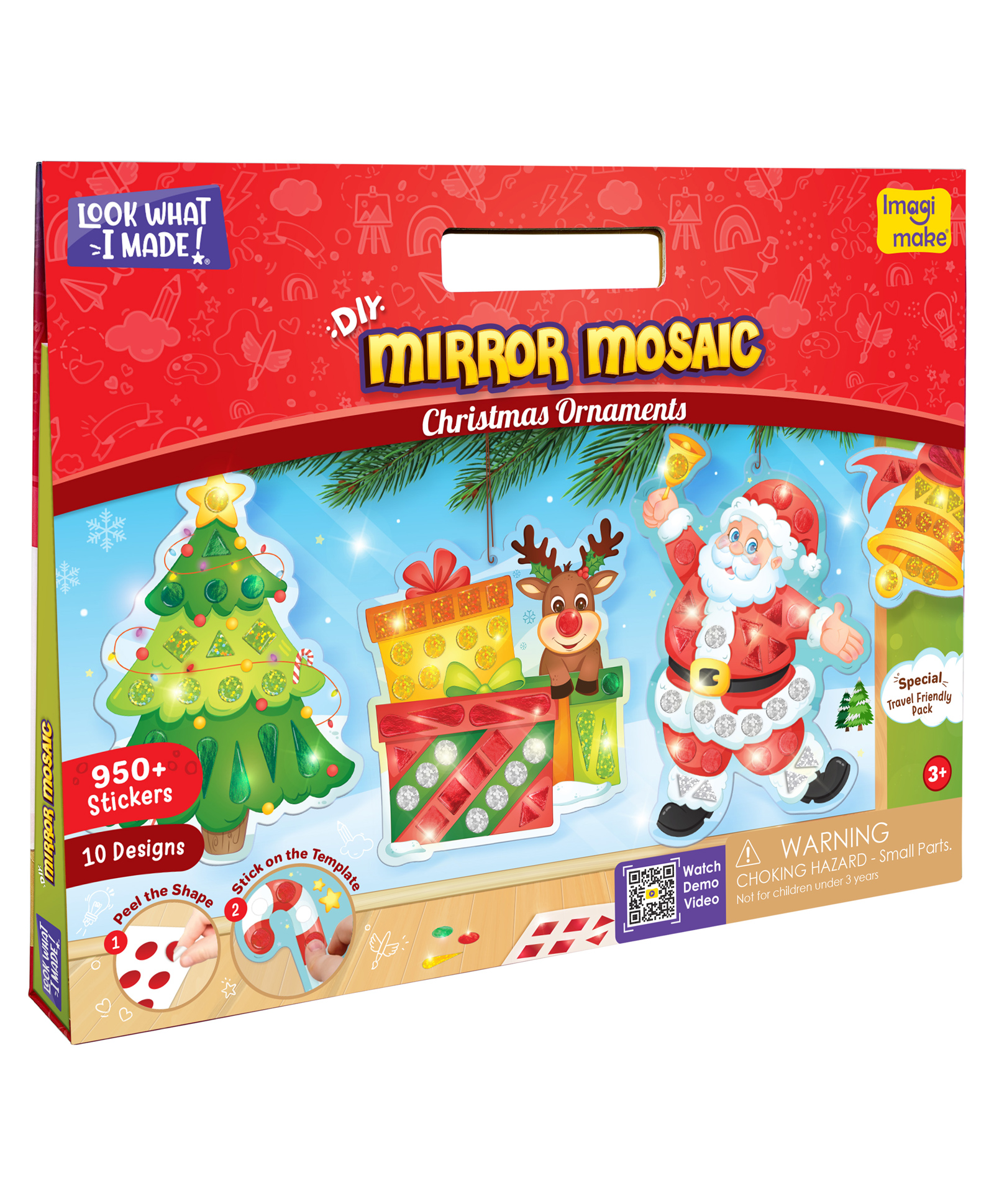 Imagimake Mirror Mosaic Christmas Themed Sticker and Sequin Kit - Multicolor-picture-49