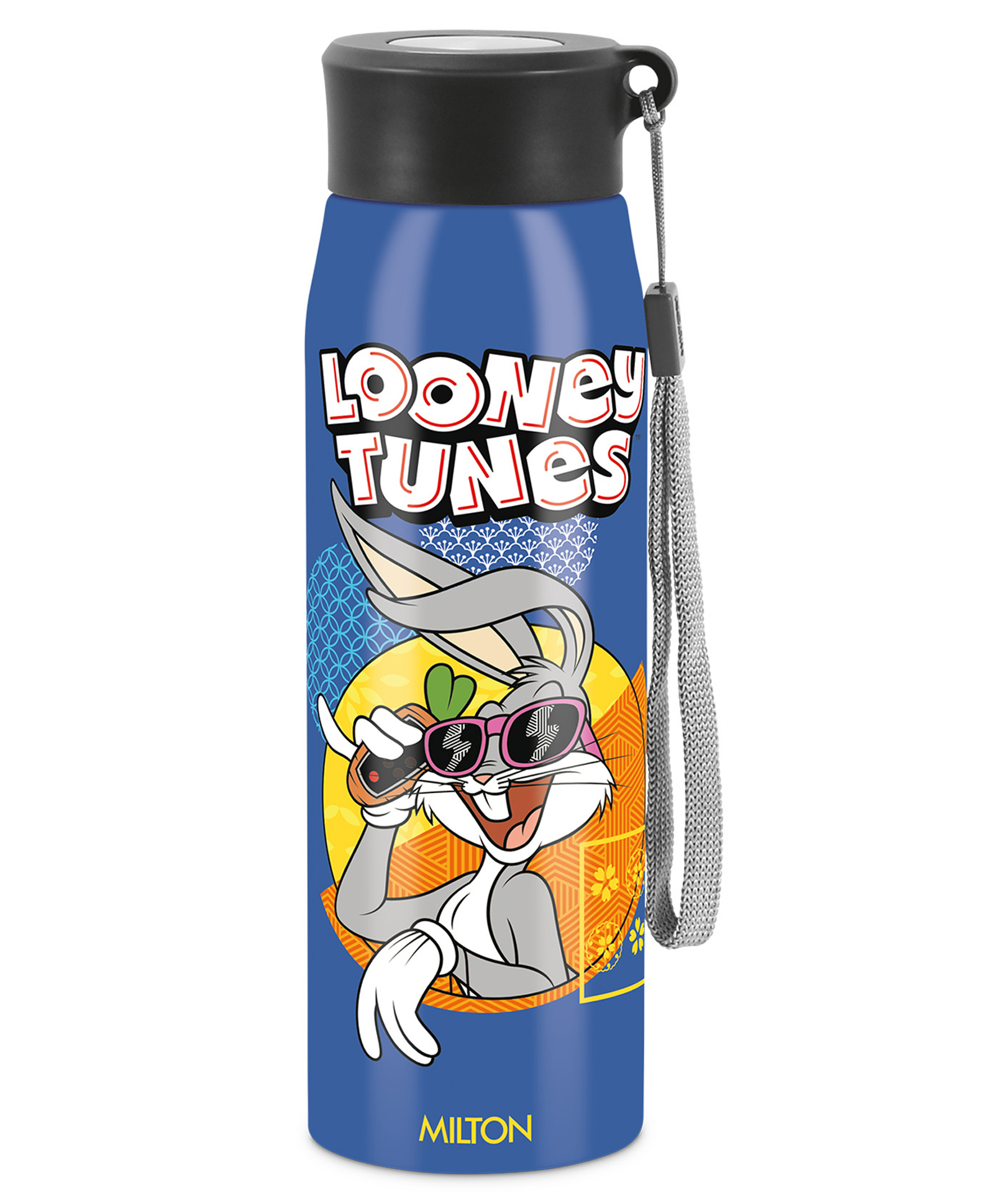Milton Handy Design with Looney Tunes Print 650 Stainless Steel Water Bottle with Single walled Leak Proof & Easy to Carry Dark Blue - 690 ml-image-4