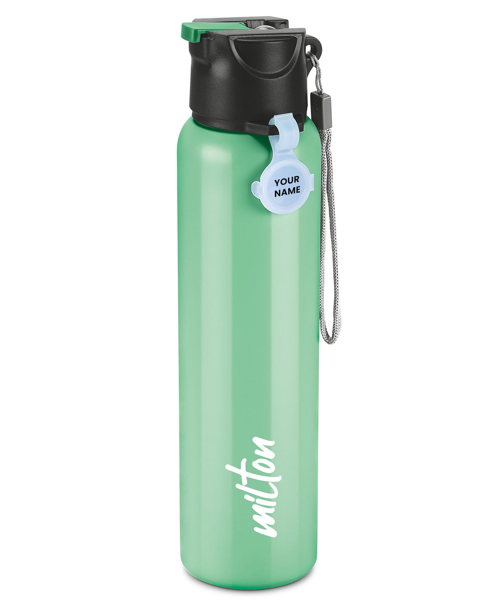 Milton Sipstar 1000 Stainless Steel Water Bottle with Sipper Lid with Single Walled Leak Proof & Easy to Carry Green - 875 ml-picture-5