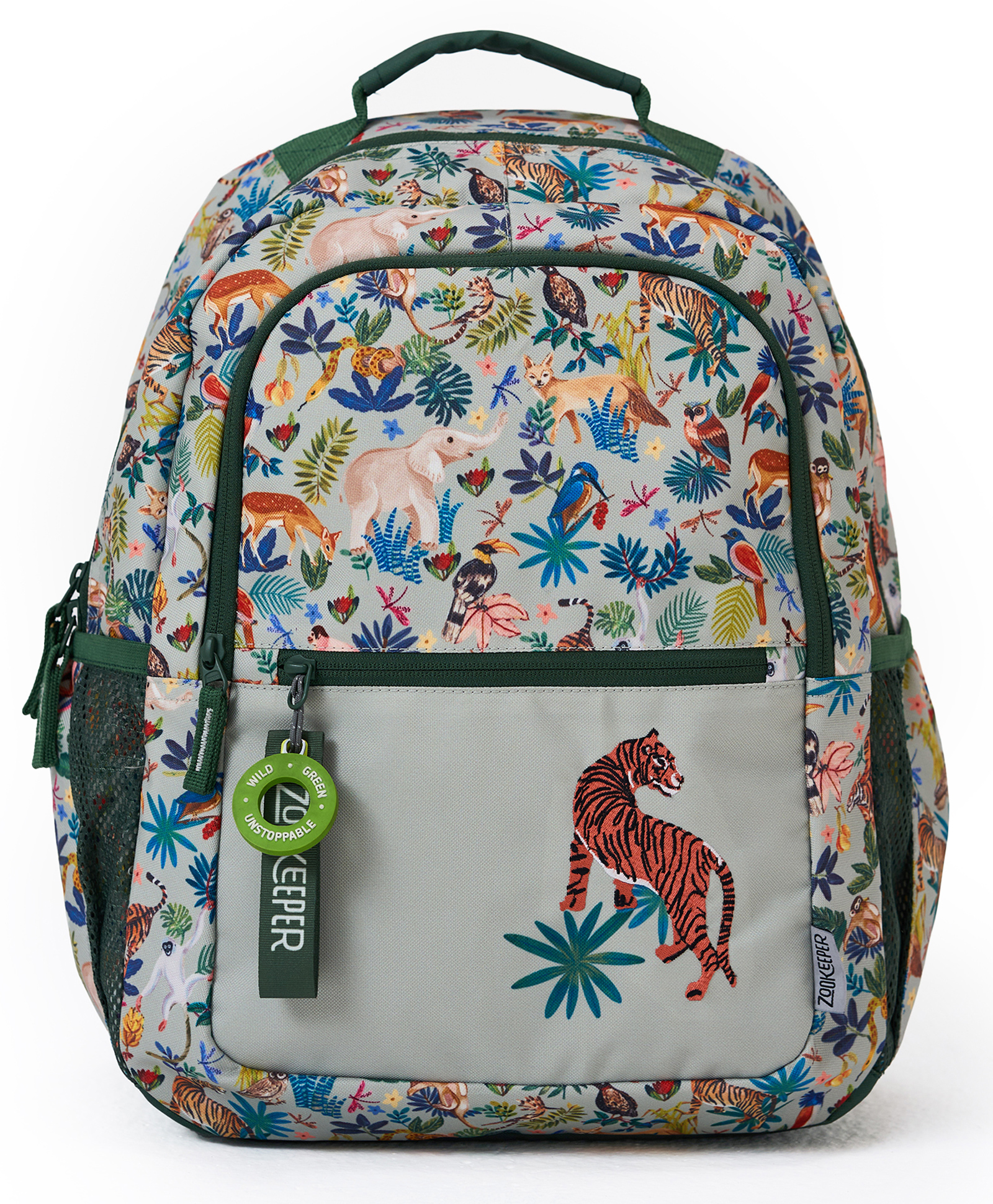 ZOOKEEPER School Bag for Boys & Girls -A Canopy in Kanha Backpack Medium(Green)-image-42