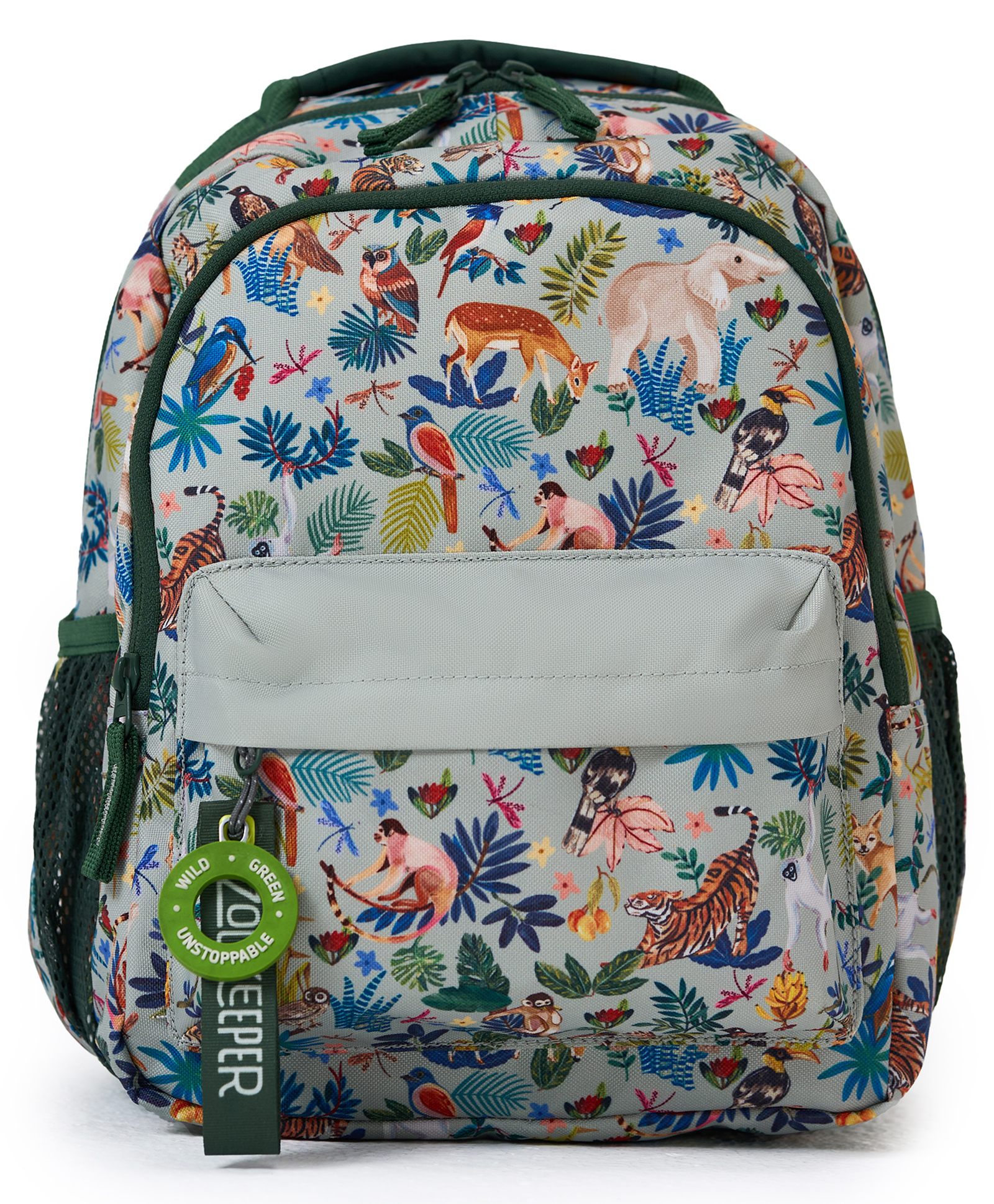 ZOOKEEPER School Bag for Kids Boys & Girls-A Canopy in Kanha Backpack Mini(Green)-image-7