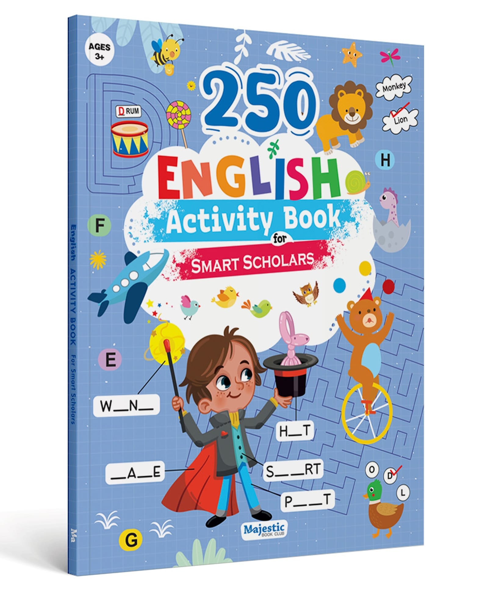 English Activity Book for Age 3+ | 250 Engaging Activities to Build vocabulary and Boost Problem-Solving Skills | Fun Learning-image-9