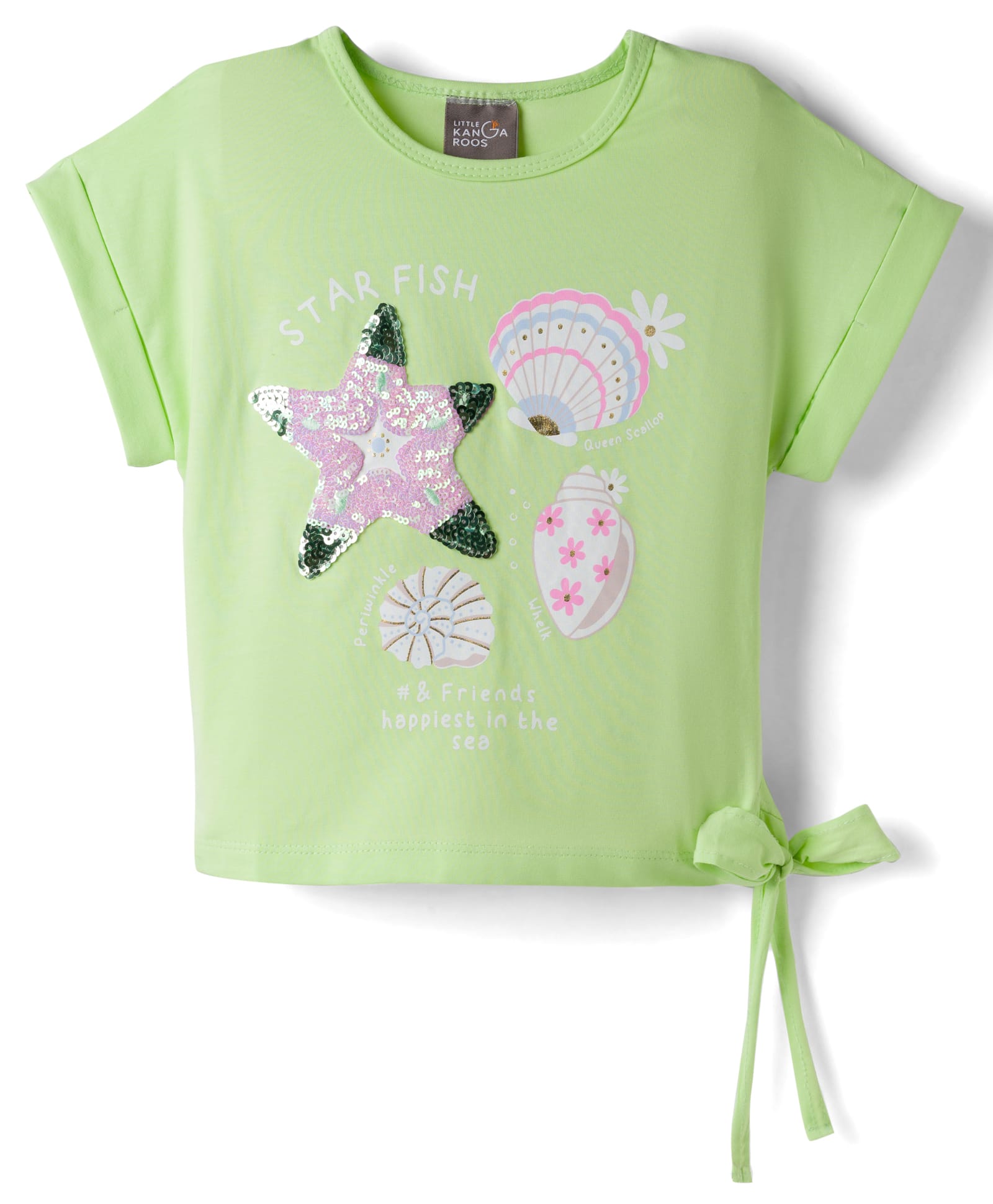Little Kangaroos Tops Half sleeves Female LIME GREEN 5-6Y-image-31