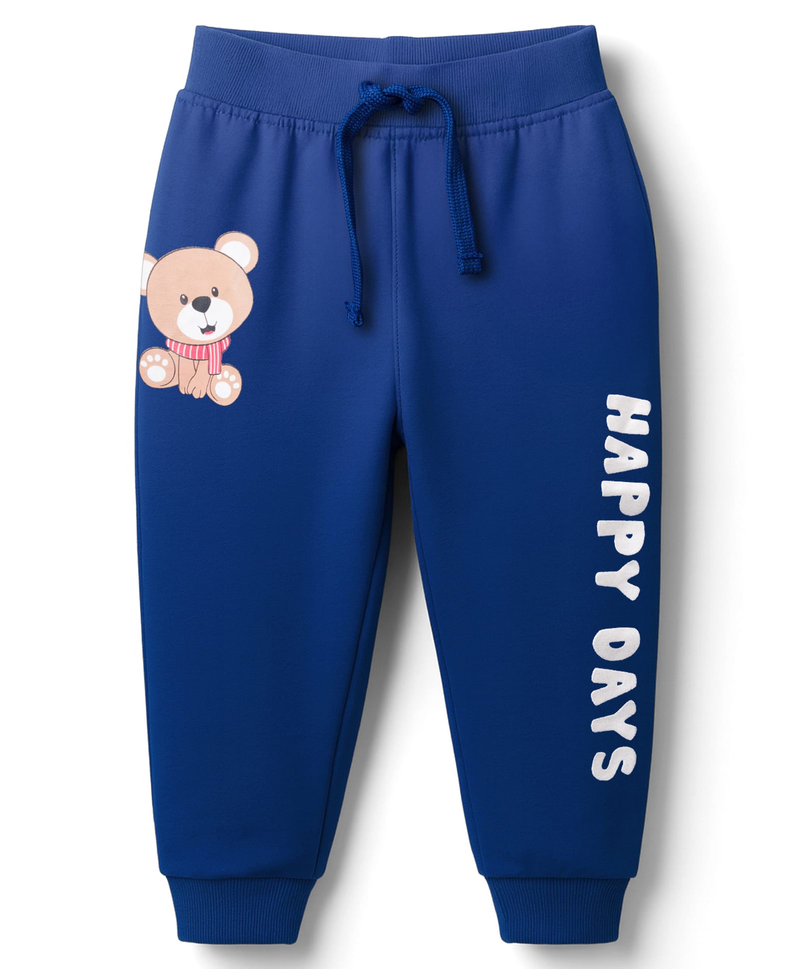 Babyhug Terry Knit Full Length Lounge Pant With Animal Print - Navy Blue-image-47