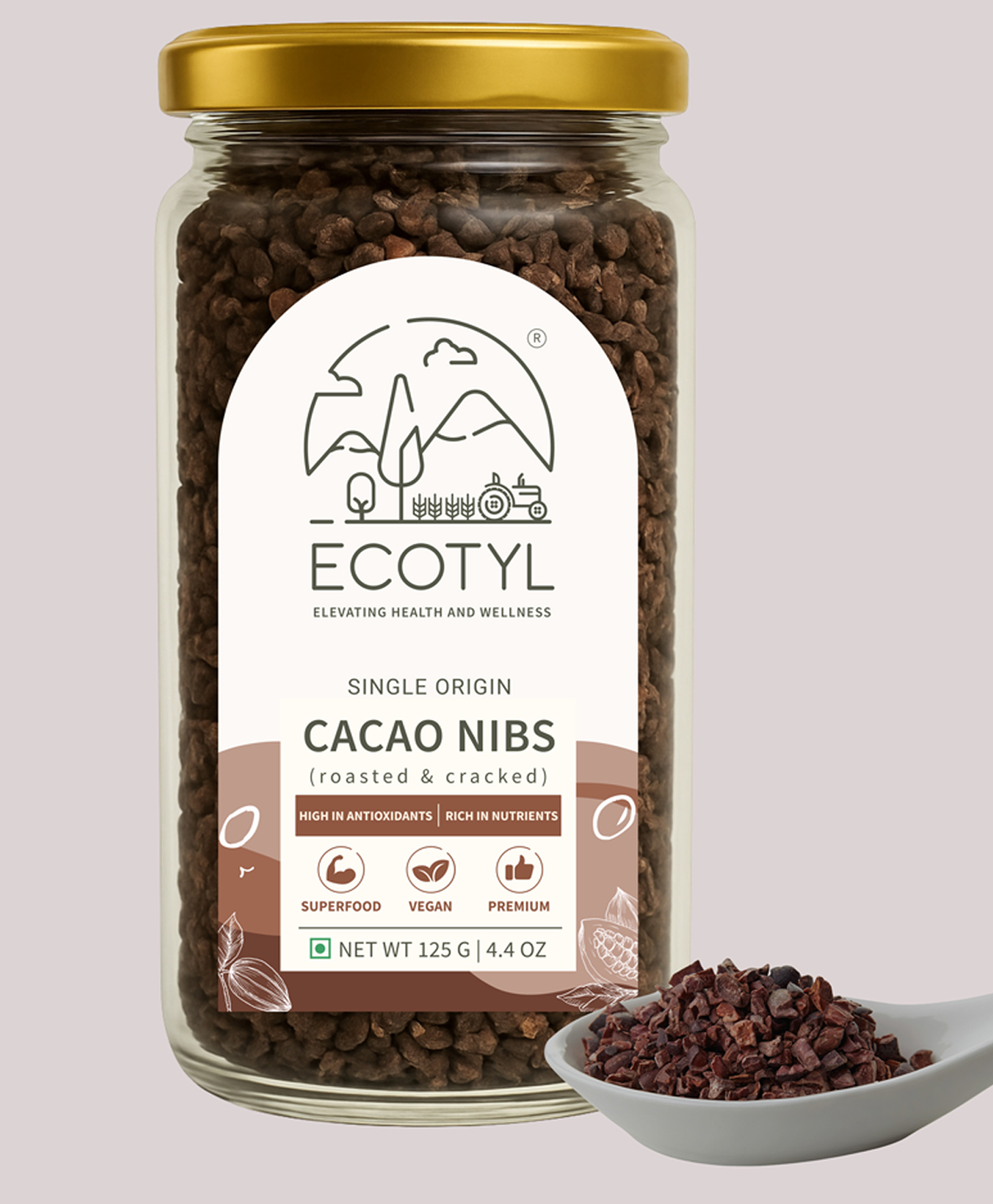 Ecotyl Cacao Nibs | Crunchy & Nutritious | High in Magnesium | 125g-image-9