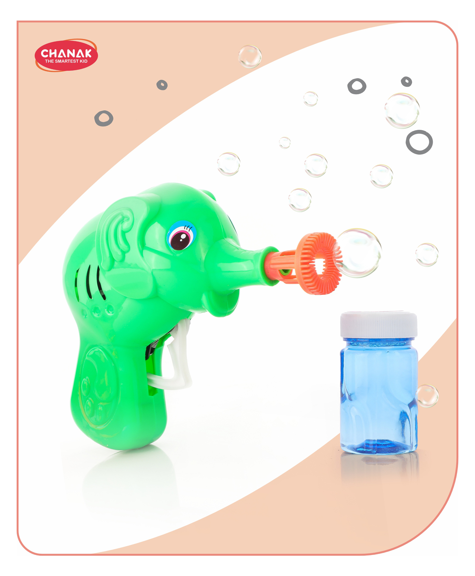 Aditi Toys Elephant Bubble Gun Toy for Kids with 100 ml Bubble Liquid Bottle (Green) Toy Bubble Maker-image-27