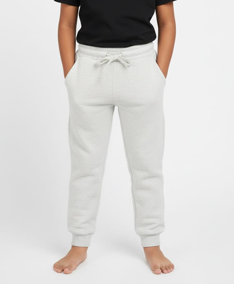 Charm n Cherish Cotton Blend Knit Solid Joggers - Grey-image-38