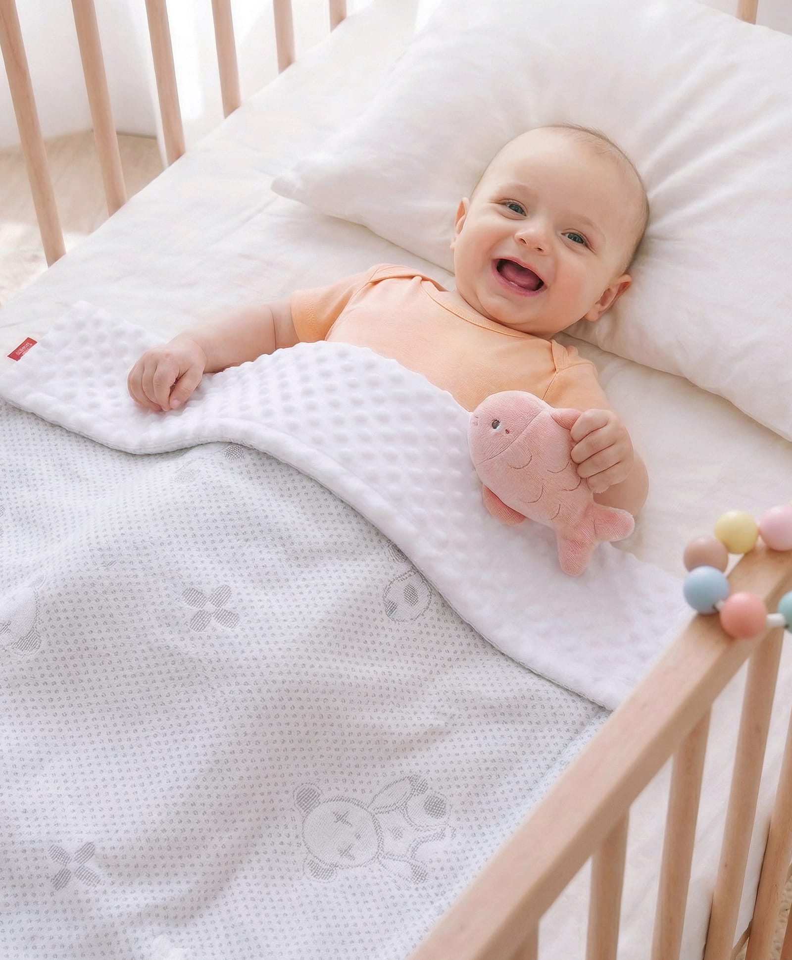 Babyhug Soft & Lightweight All-Season Baby Blanket - Grey |Gentle & Breathable|Durable & Machine Washable|Ideal for 0-12 Months|New Born Gifting Option|Travel Friendly-picture-12
