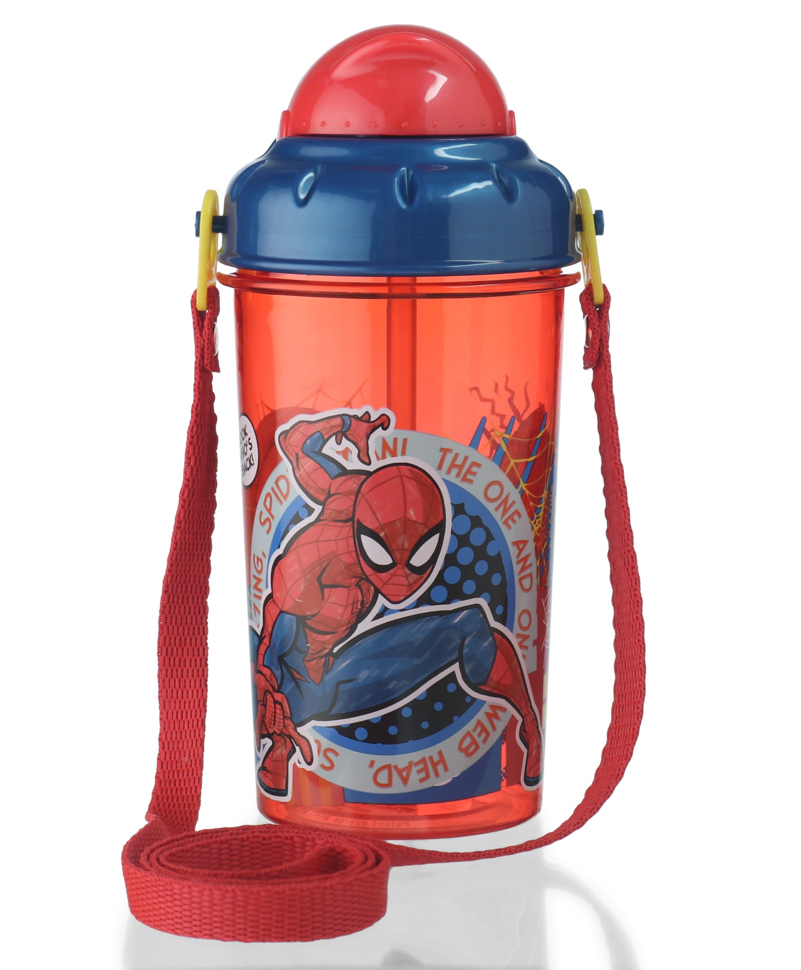 Spider Man Store Single Wall Canteen Mob Rules Sipper Bottle Red - 465 ml-image-16