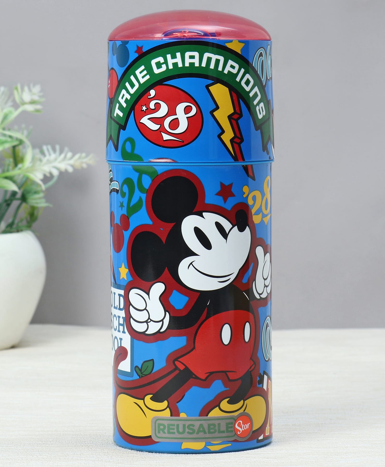 Mickey Stor Sipper Bottle True Champions Blue - 350 ml-image-5