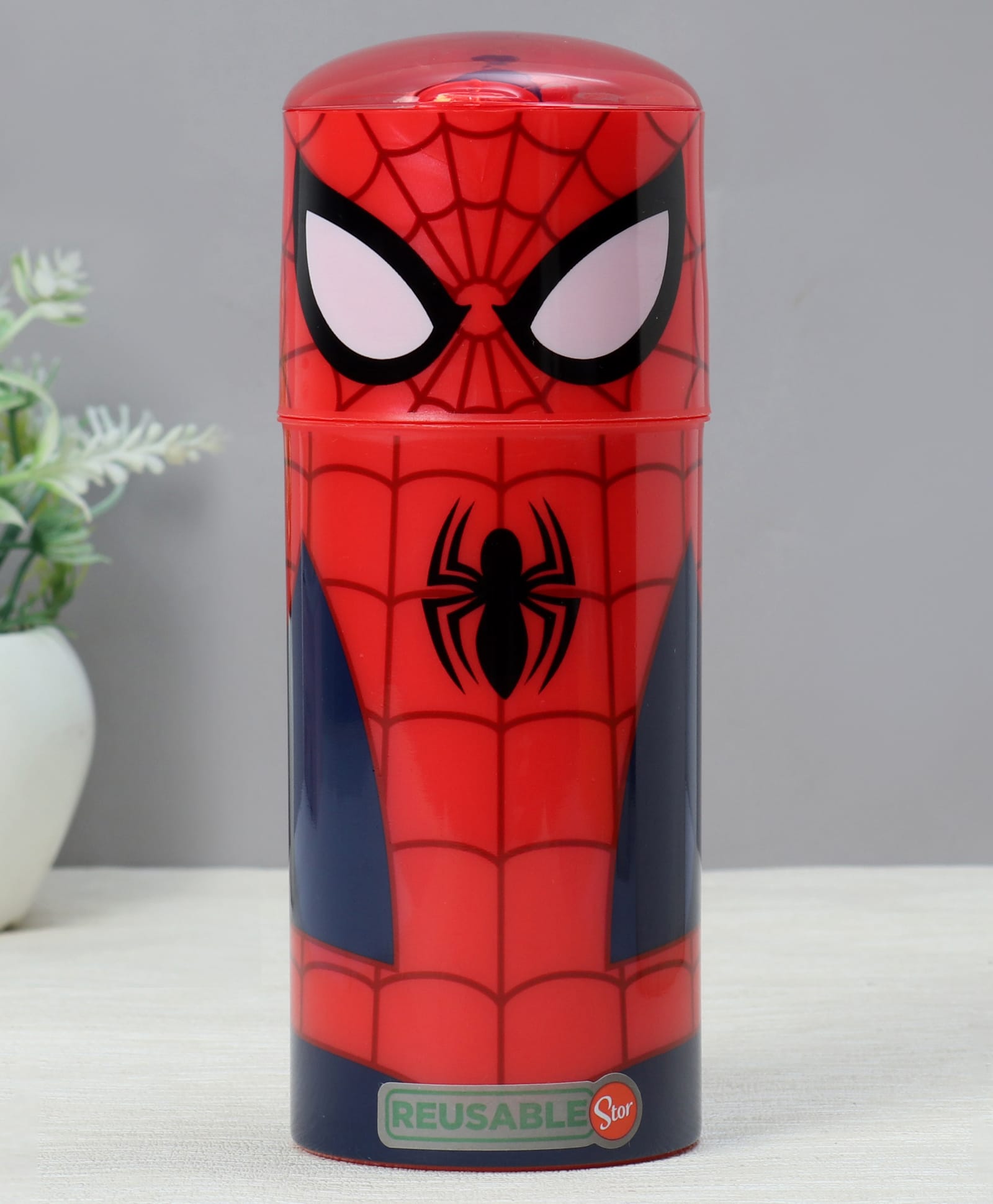 Spider Man Stor Sipper Bottle Character Red 350 ml-image-28