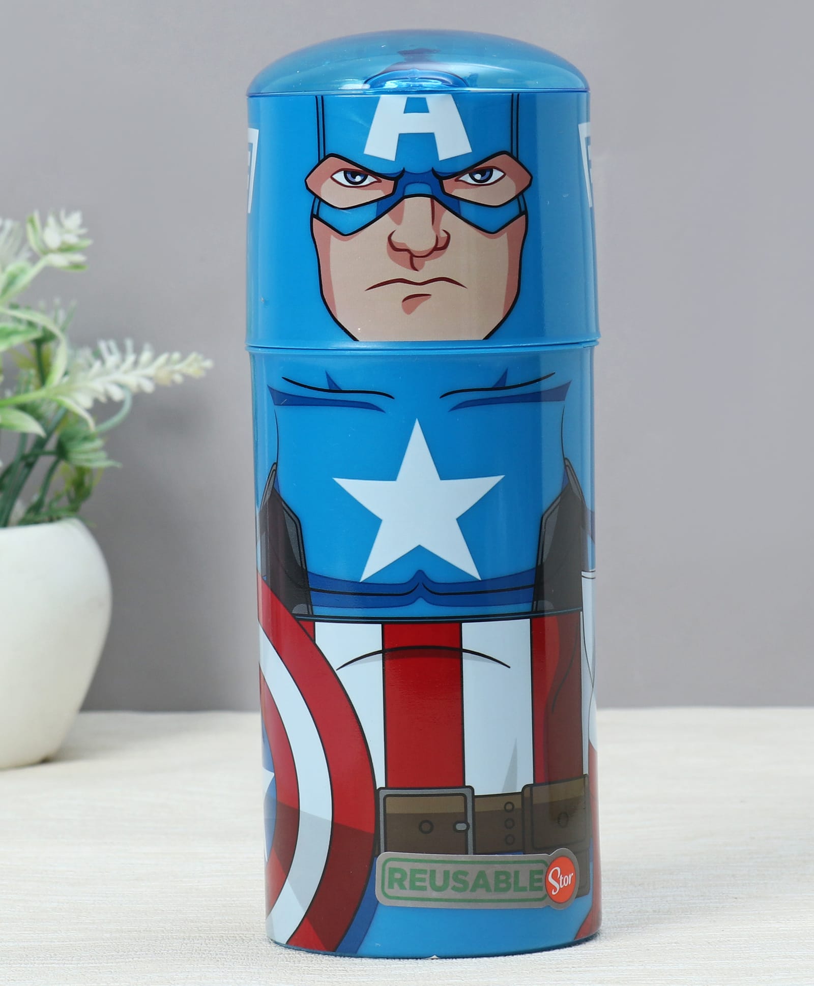 Captain America Stor Sipper Bottle Blue - 350 ml-image-10