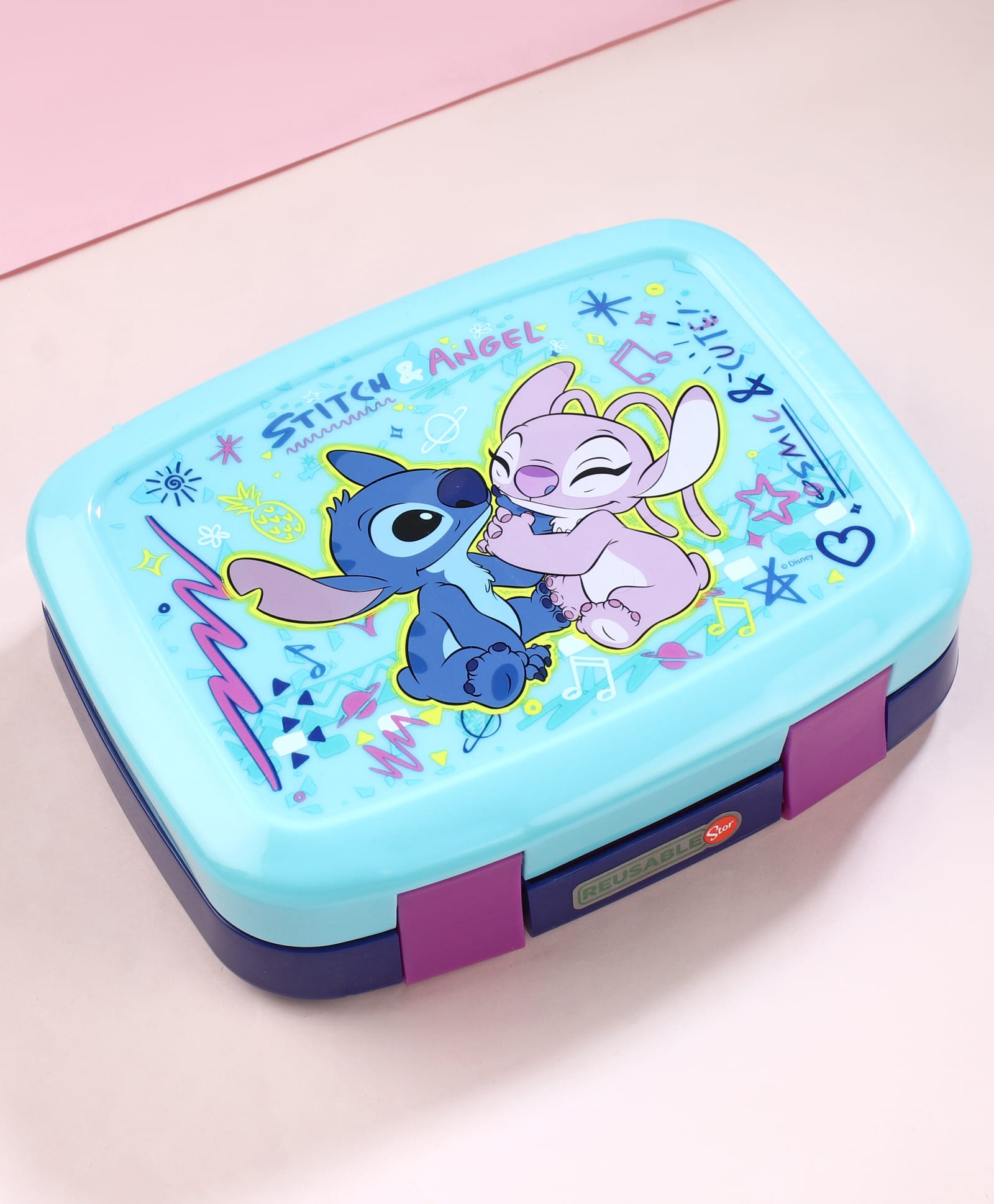 Disney Stitch Stor Bentopro Sandwich Box - Blue-image-42