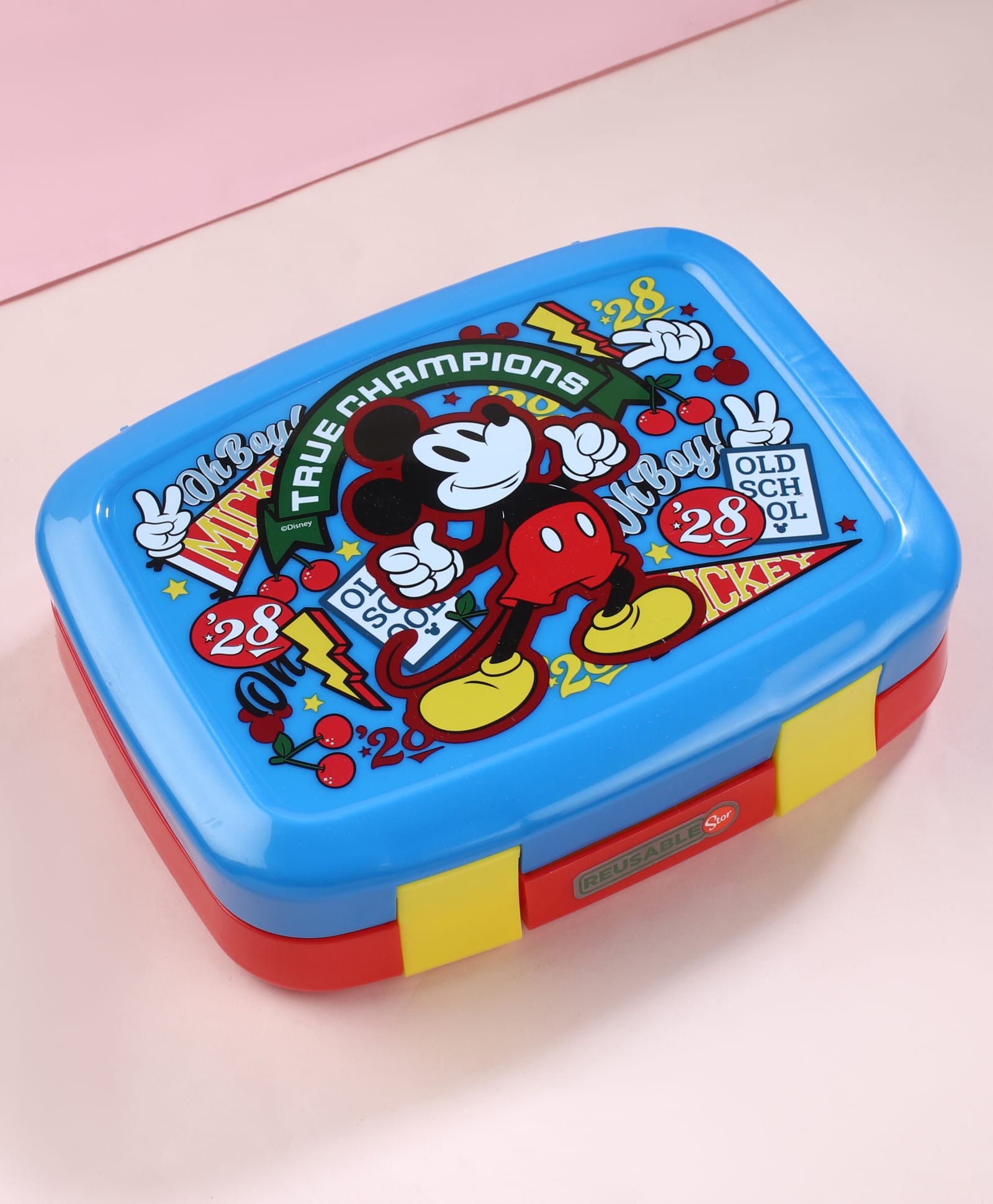 Mickey Stor Bentopro Sandwich Box - Blue & Red-image-1