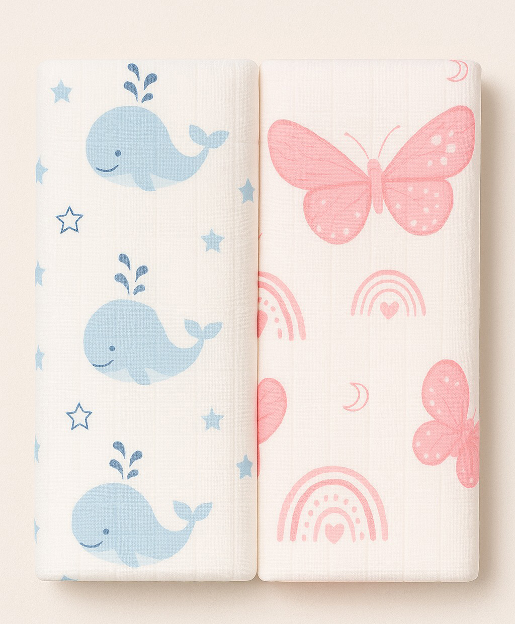 TUMMY New Born Baby Muslin Swaddle Pack of 2-picture-6