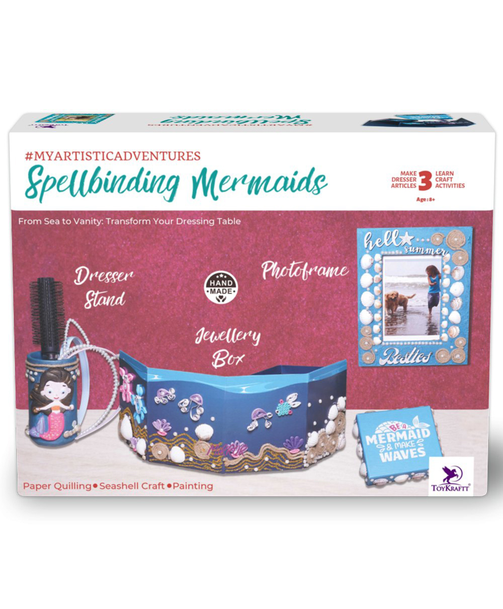 TOYKRAFTT Spellbinding Mermaids 3-in-1 Craft Kit for Kids for Age 9 to 12-picture-10