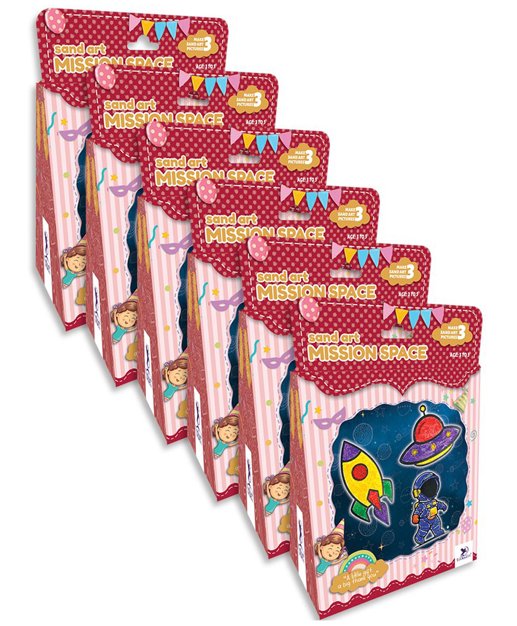 TOYKRAFTT ThankUbff - Sand Art - Mission Space Return Gifts for Aged 3 to 5 years, Make 3 Sand Art Pictures (Pack of 6)-picture-12
