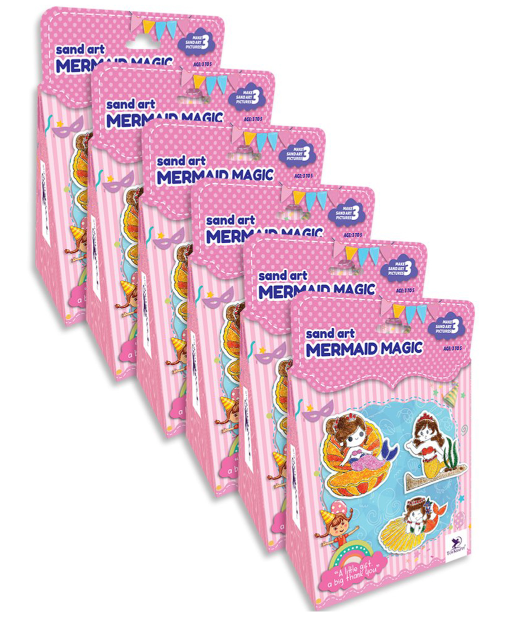 TOYKRAFTT ThankUbff - Sand Art - Mermaid Magic Return Gifts for Aged 3 to 5 years, Make 3 Sand Pictures (Pack of 6)-image-18