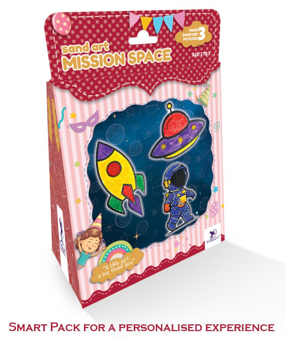 TOYKRAFTT ThankUbff - Sand Art - Mission Space Return Gifts for Aged 3 to 5 years, Make 3 Sand Art Pictures-picture-22