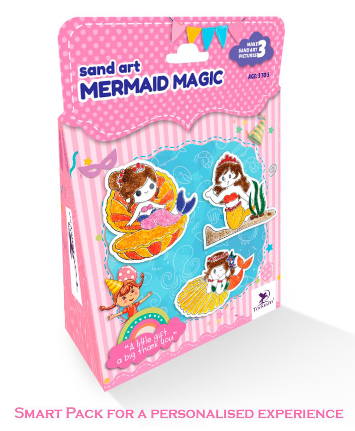 TOYKRAFTT ThankUbff - Sand Art - Mermaid Magic Return Gifts for Aged 3 to 5 years, Make 3 Sand Pictures-picture-14