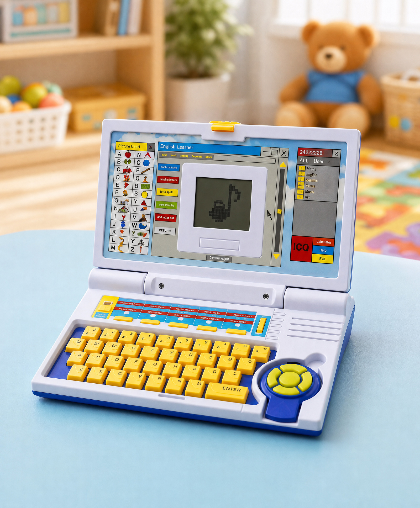 Play Nation Educational Laptop With Fun Activities| Electronic Laptop with LED Screen for Kids| Computer Toy with Sound & Music| Games,Alphabet and Number Learning|3+Yrs Boys & Girls|Birthday Gift|BIS-picture-2