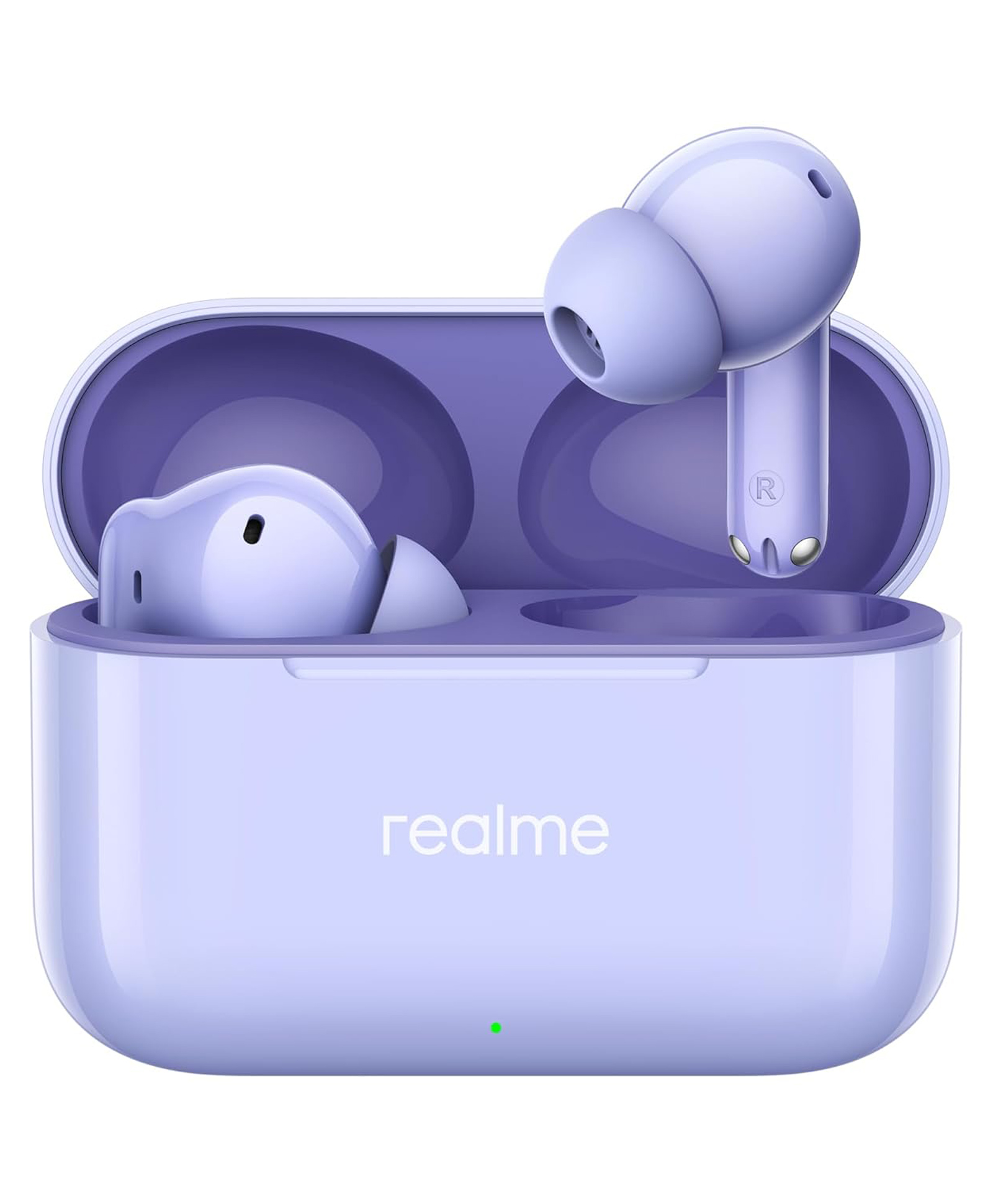 realme Buds T200 True Wireless Earbuds with Hi-Res Audio, 12.4mm Dynamic Bass Drivers, 32 dB ANC, Quad Mic, 45ms Latency, Upto 50 Hrs Playback, Fast Charge, IP55 Rated, BT 5.4 (Dreamy Purple)-image-5