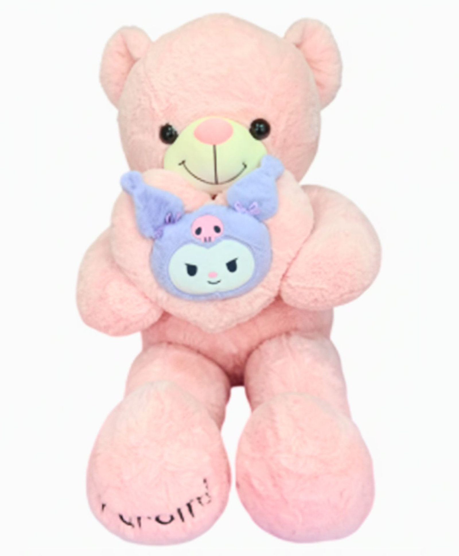 Kids Mandi Kawai Kuromi Heart Teddy Bear - Pink, 40x26x90 CM, Cute Plush Toy, Soft Stuffed Animal, Perfect Gift for Kids, Adorable Home Decor-Height 90 cm-image-17