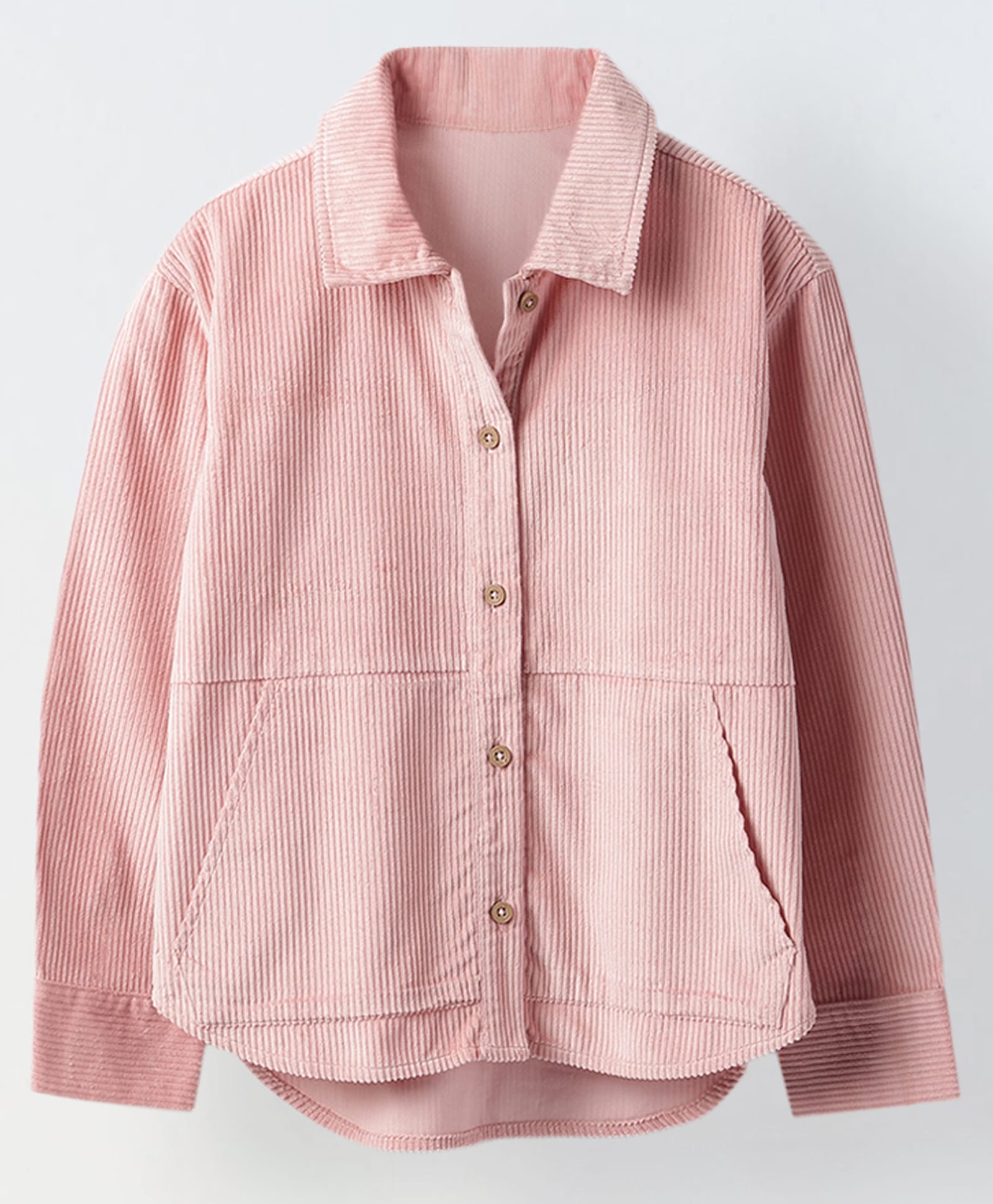 Spunkies Corduroy Woven Full Sleeves Textured Jacket - Peach-picture-19