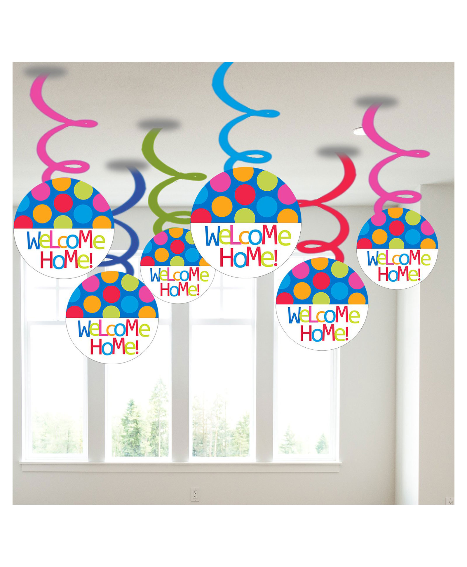 Party Propz Welcome Home Hanging Swirls Baby Shower