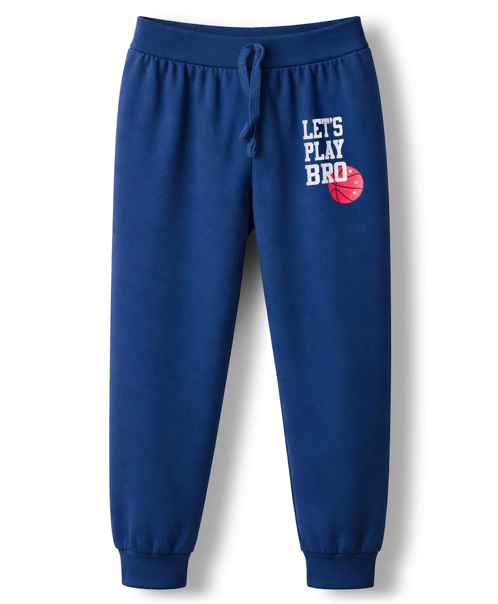 Babyhug Single Jersey Knit Full Length Lounge Pant with Text Graphic - Navy Blue-picture-36