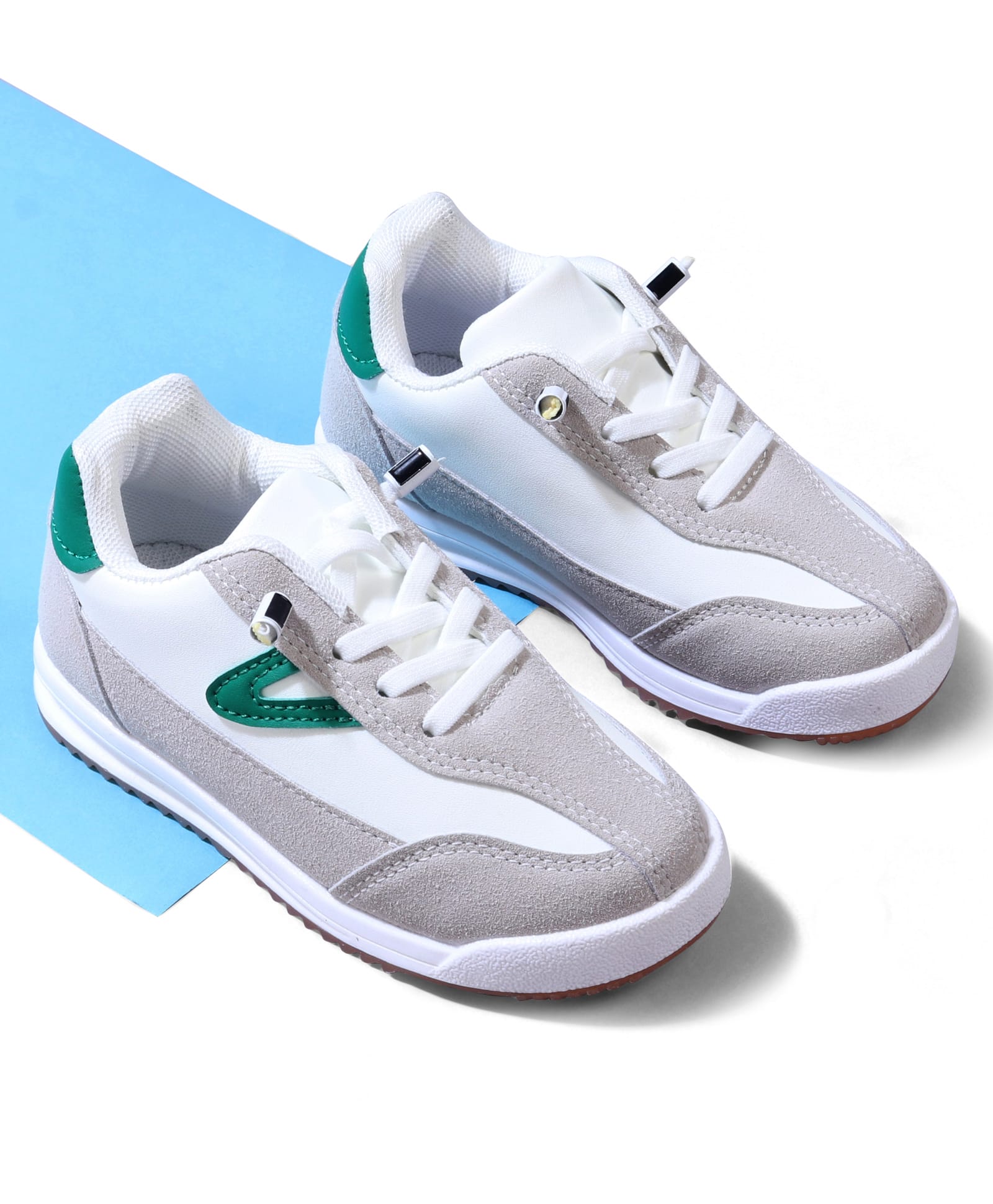 Cute Walk by Babyhug Lace Up Solid Sneaker Shoes - Green-image-42