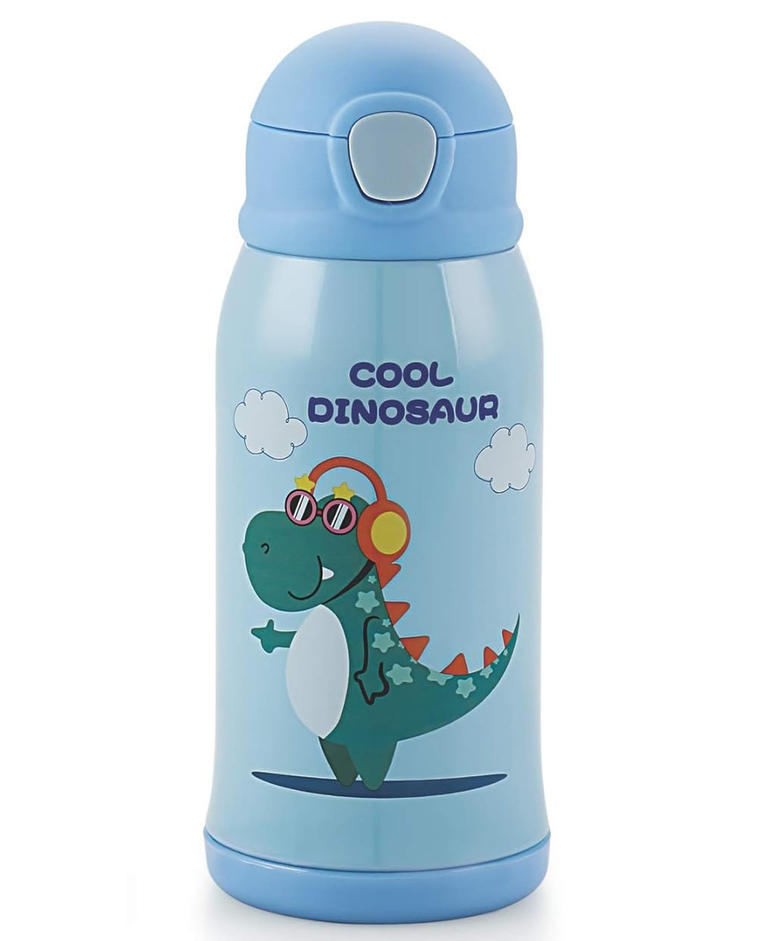 ATTRO Rawbest Star Kid Thermo Steel Water Bottle with Cleaning Tool & Bottle Cover & Sling To Easy Carry Blue - 550 ml-picture-9