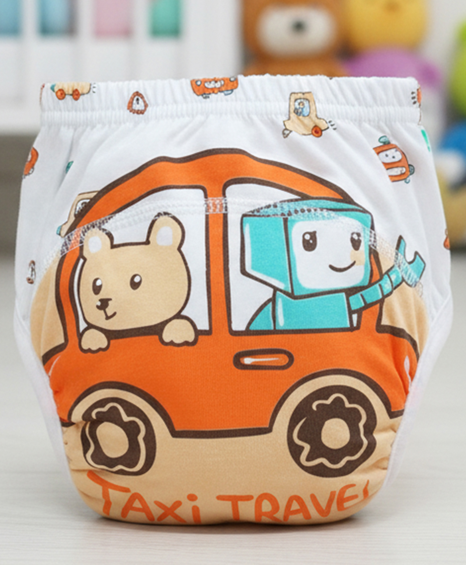 Baby Moo Taxi Travel Reusable Cloth Toddler Training Pants - Multicolour-picture-7