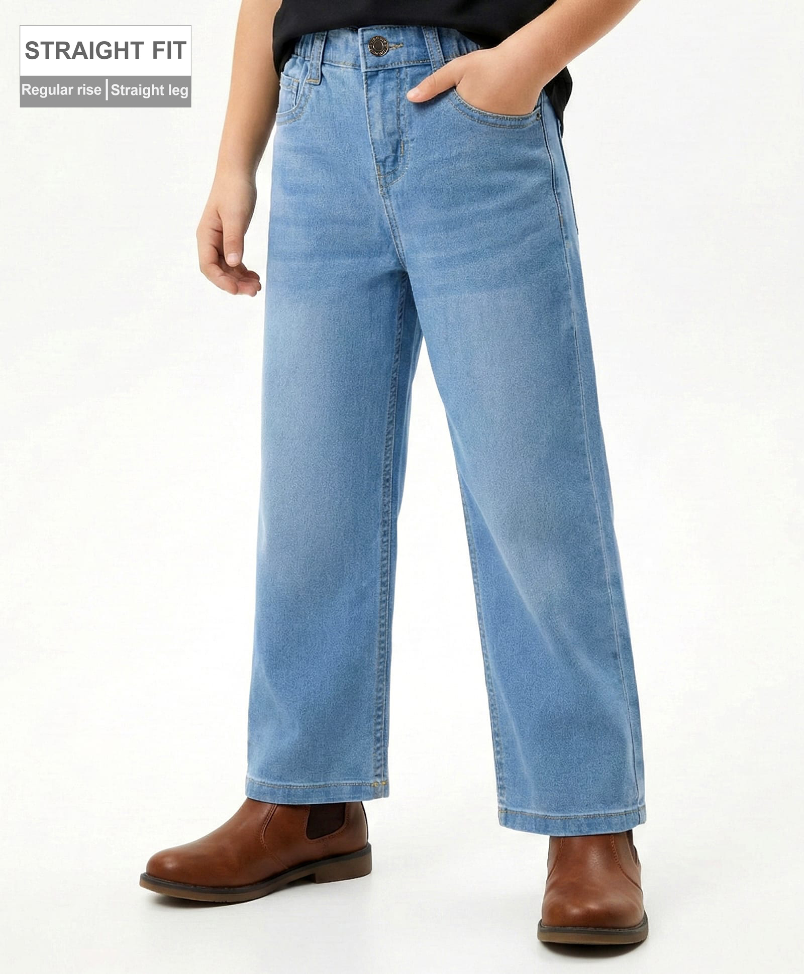 arias by lara dutta Arias Cotton Elastane Woven Washed Jeans - Blue-picture-28