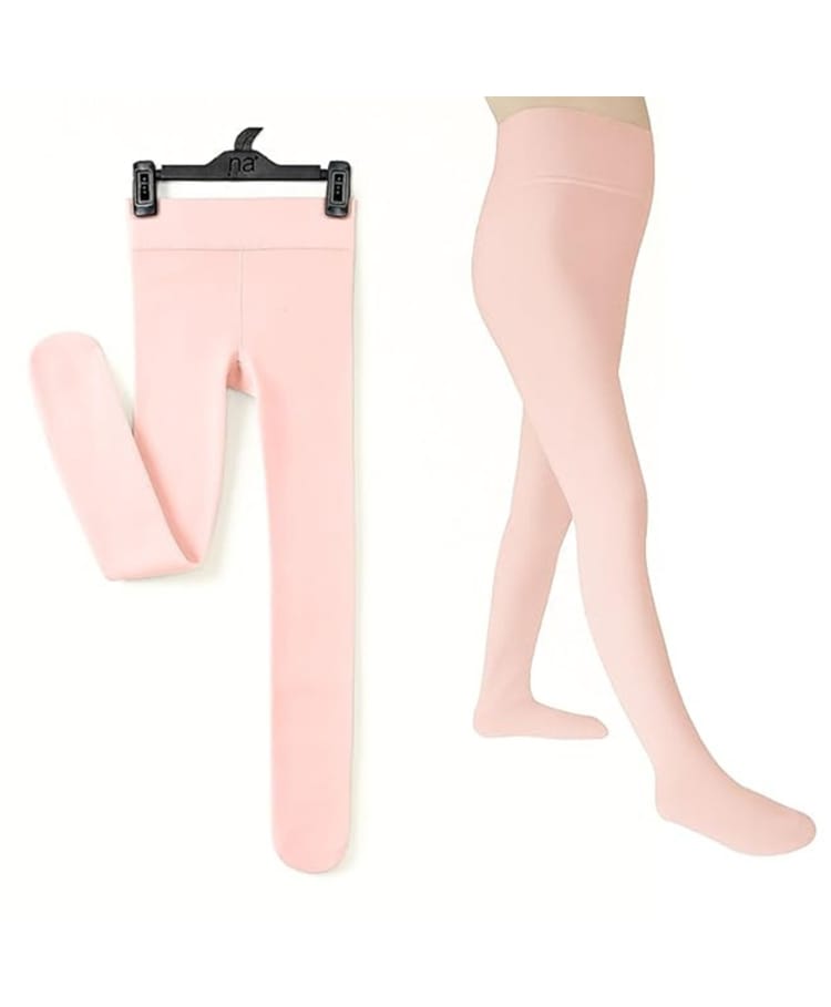 The little lookers Wool Knit Solid Tights - Pink-image-28