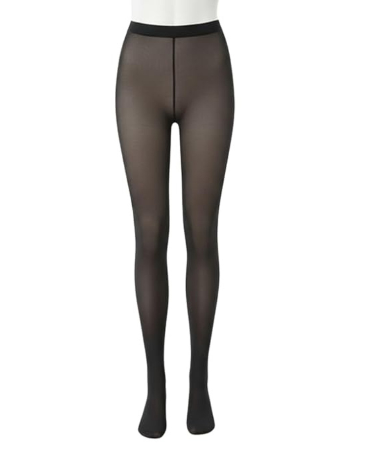 The little lookers Wool Knit Solid Stockings - Black-picture-15