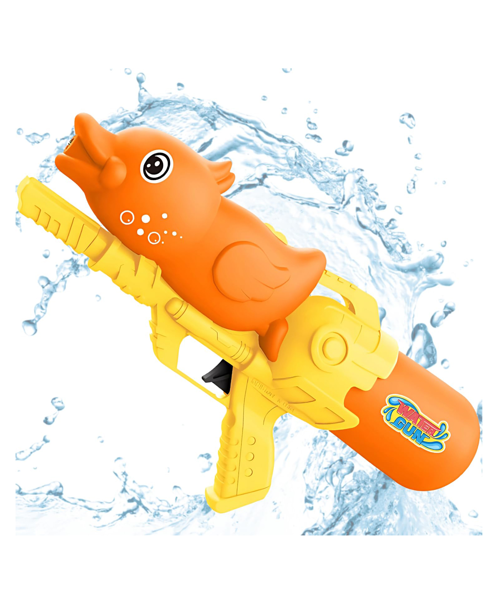 AKN TOYS Cute Duck Water Gun Toy for Kids for Holi with 25Ft Range , High Pressure Mechanism Ideal Outdoor Toy - PACK OF 1 -( COLOR MAY VARY )-picture-27