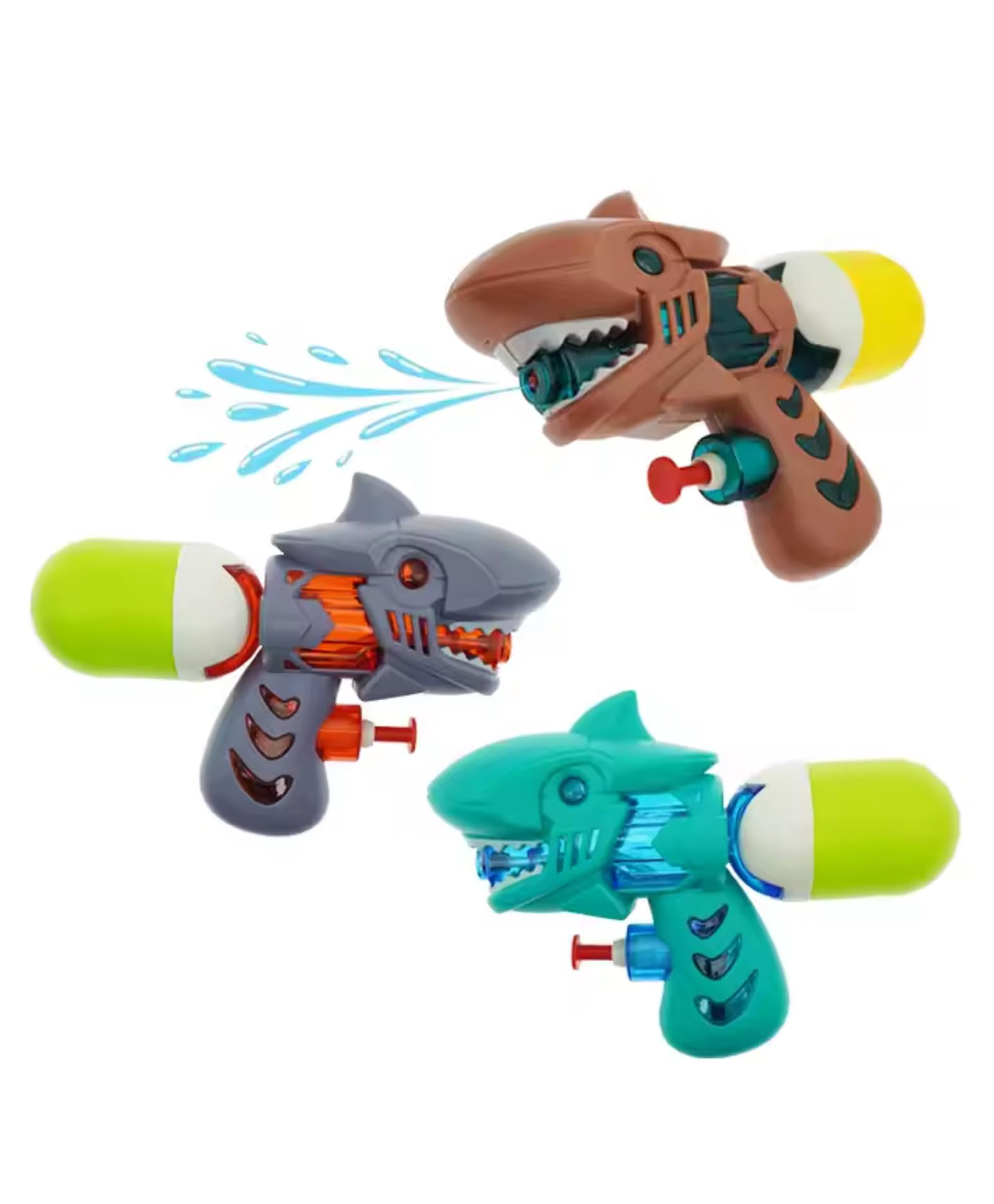 AKN TOYS Cute Cartoon Shark Water Gun Toy for Kids, Pressure Mechanism Ideal Outdoor Toy- PACK OF 1 -( COLOR MAY VARY )-picture-28