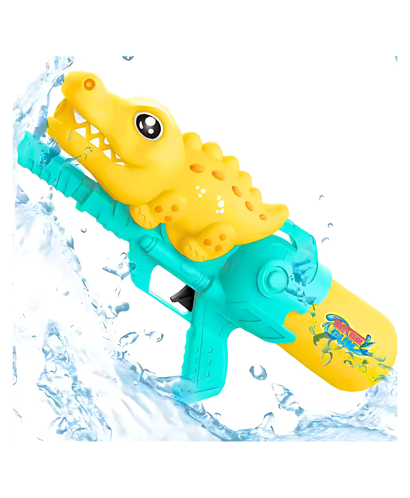AKN TOYS Big Cute Crocodile Water Gun Toy for Kids for Holi with 25Ft Range , High Pressure Mechanism Ideal Outdoor Toy - PACK OF 1 -( COLOR MAY VARY )-picture-35