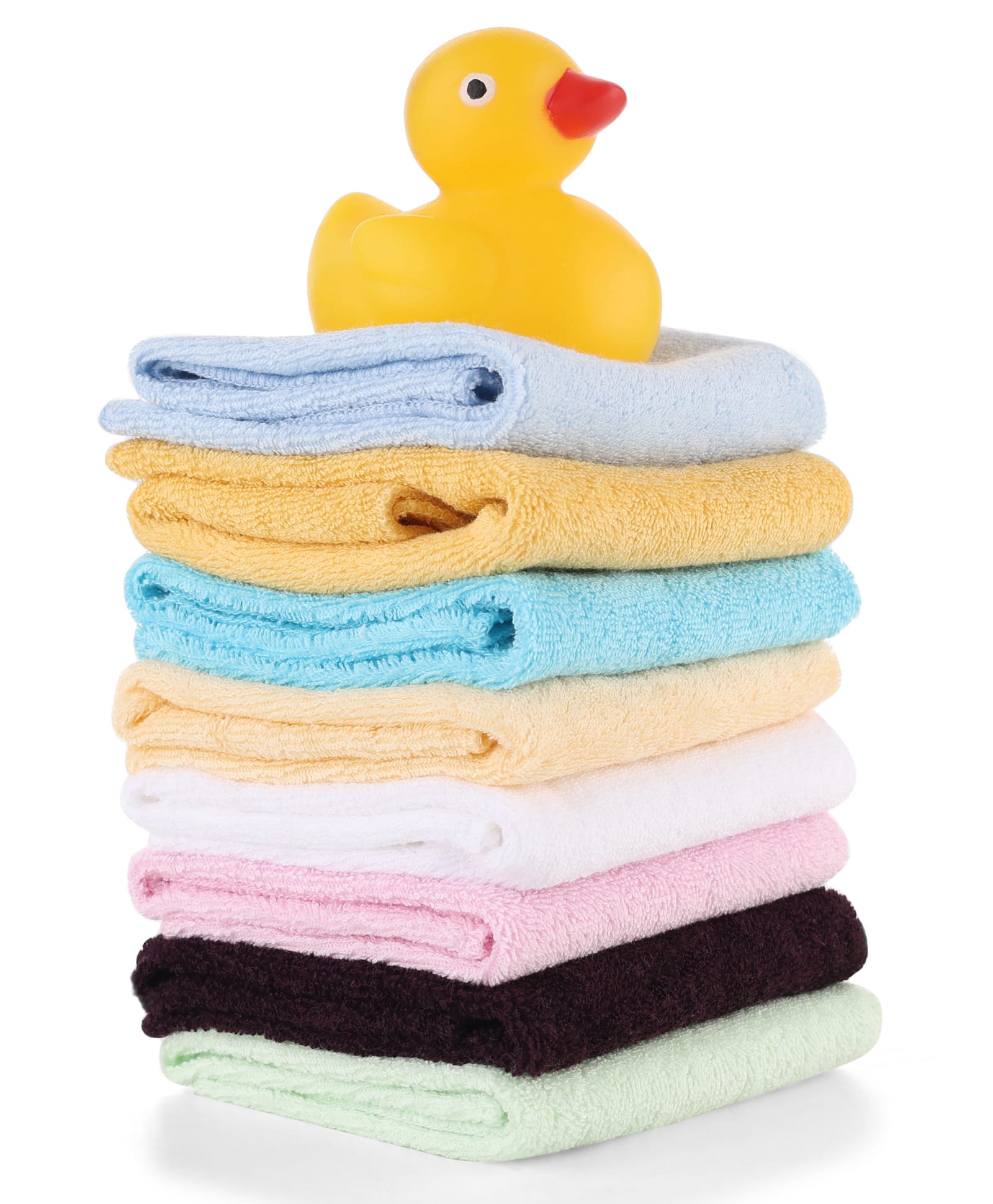Ben Benny Interlock Knit Hand & Face Towel Pack Of 8 L 24 x B 24 cm - Multicolour-picture-19
