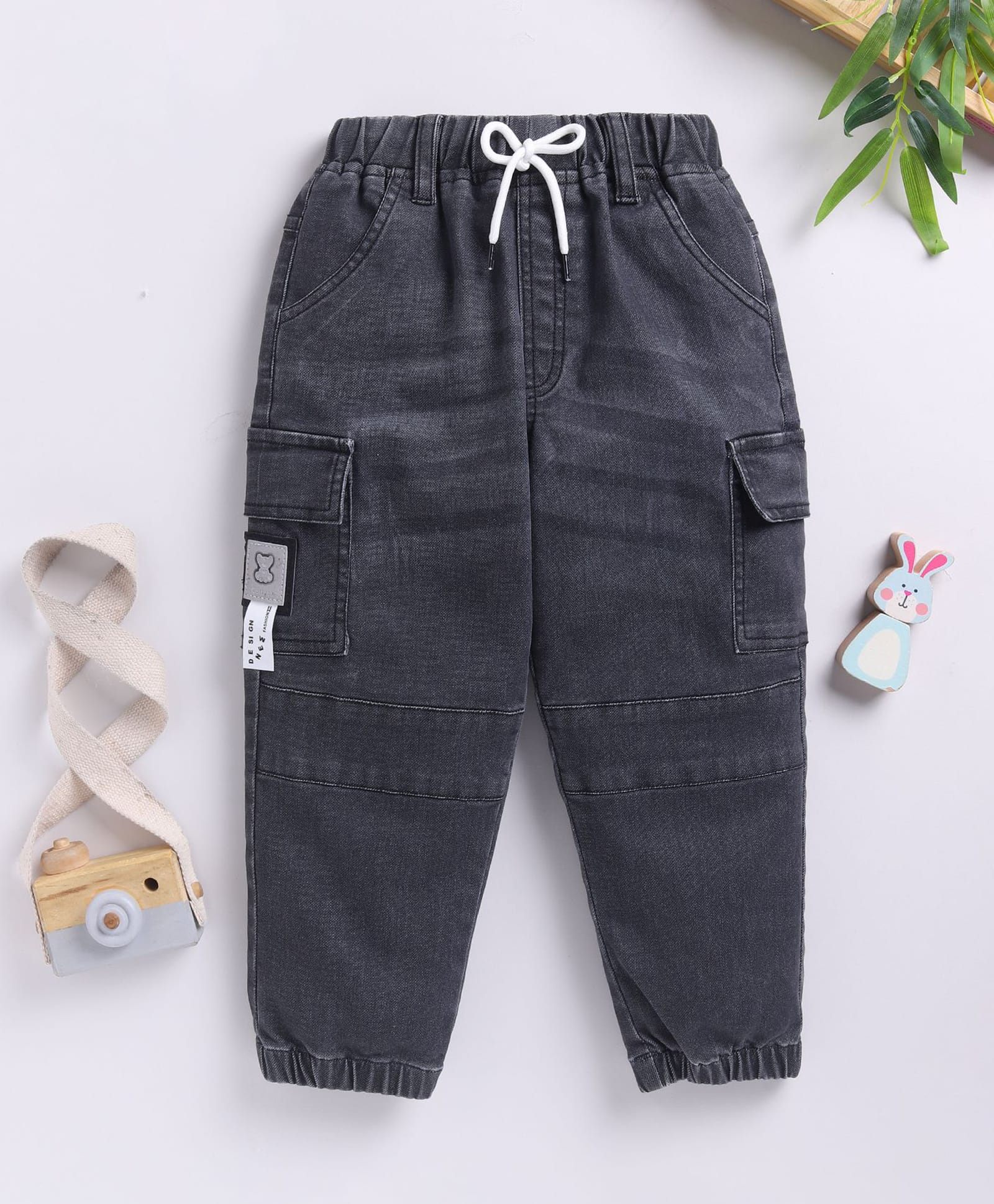 TOONYPORT Denim Woven Solid Jeans - Black-picture-15