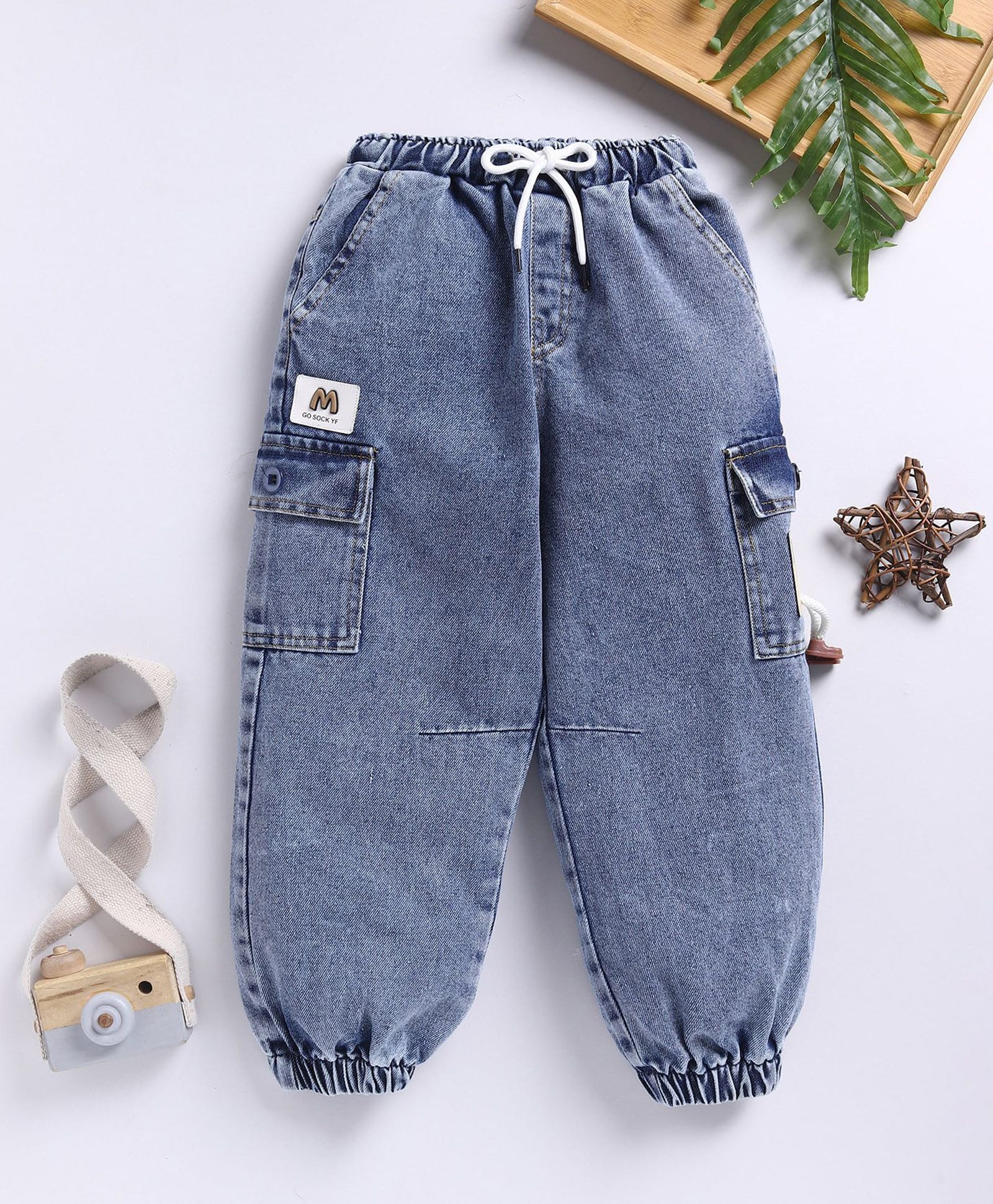 TOONYPORT Denim Woven Solid Jeans - Blue-image-46