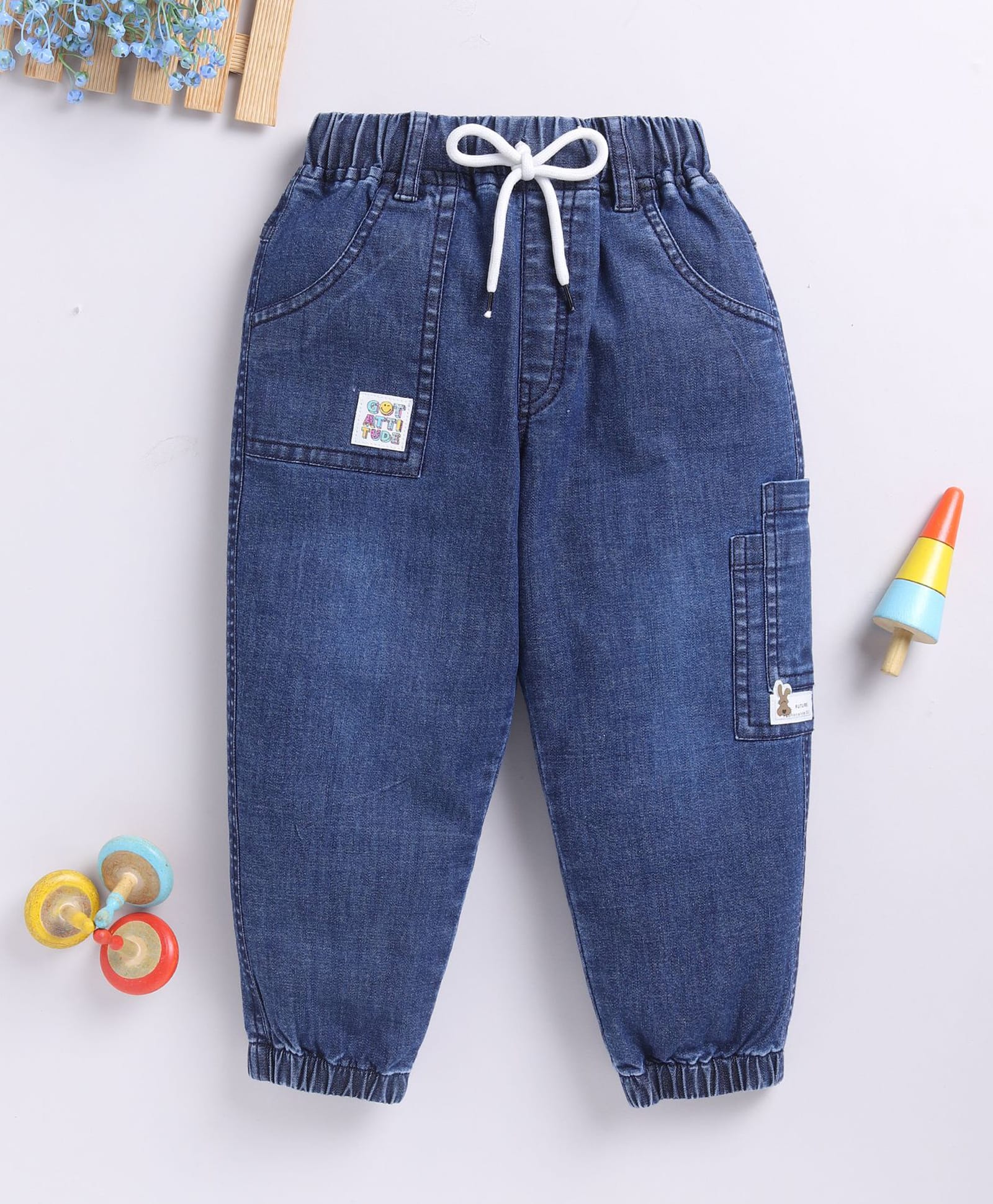 TOONYPORT Denim Woven Solid Jeans - Blue-picture-19
